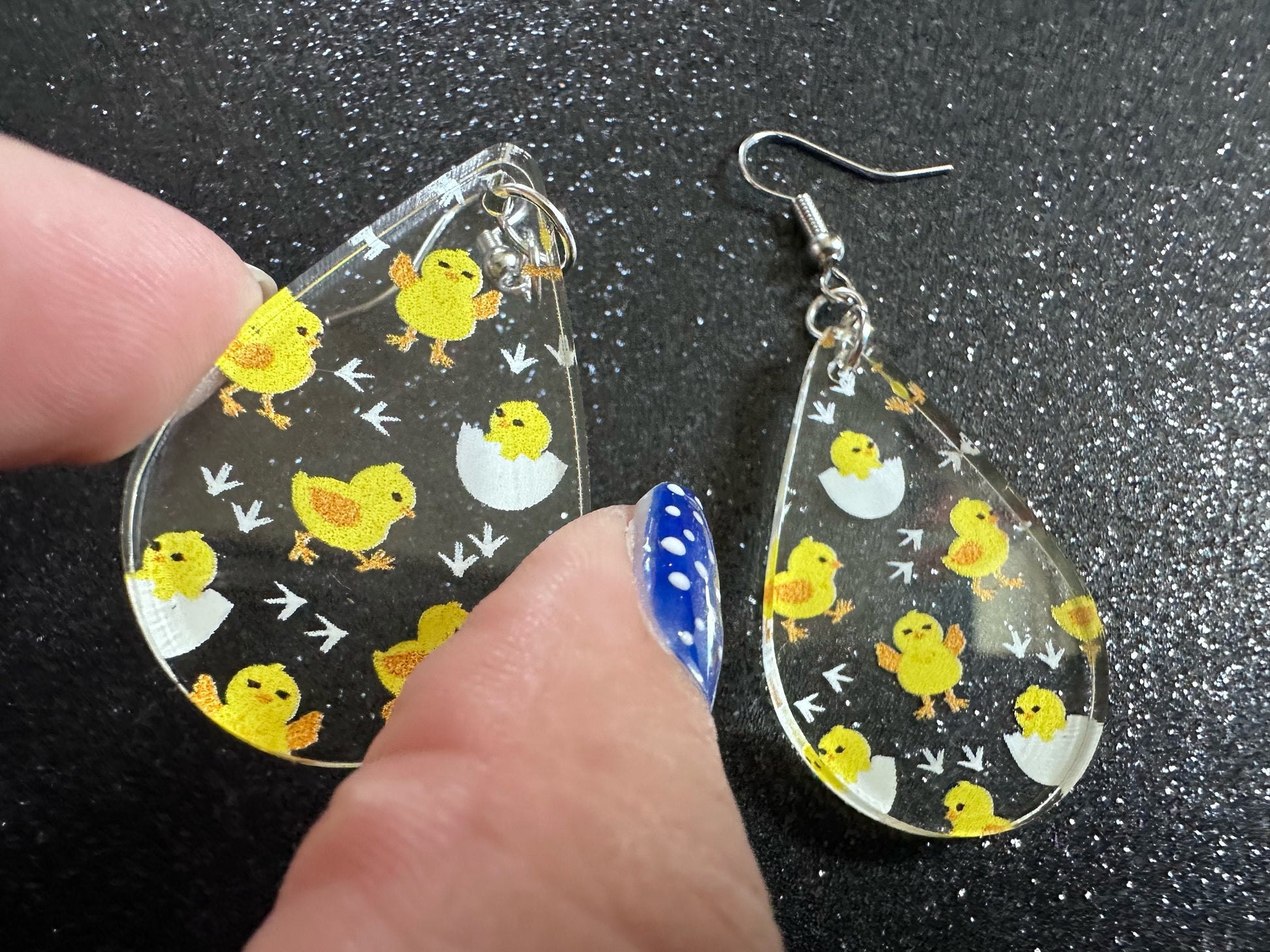 Baby Chick Earrings: Easter Earrings, Hatchlings, Peeps, Egg Shell, Baby Chicken, Farm, Animals, Yellow Chicks, Best Gifts for Her/Him/Them