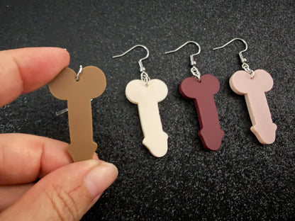 Bachelorette Earrings: Laser Cut Acrylic Anatmical Earrings, D Earrings, BDE, Novelty Earrings, Gag Gift, Hen Do, Best Gift For Her/Him/Them