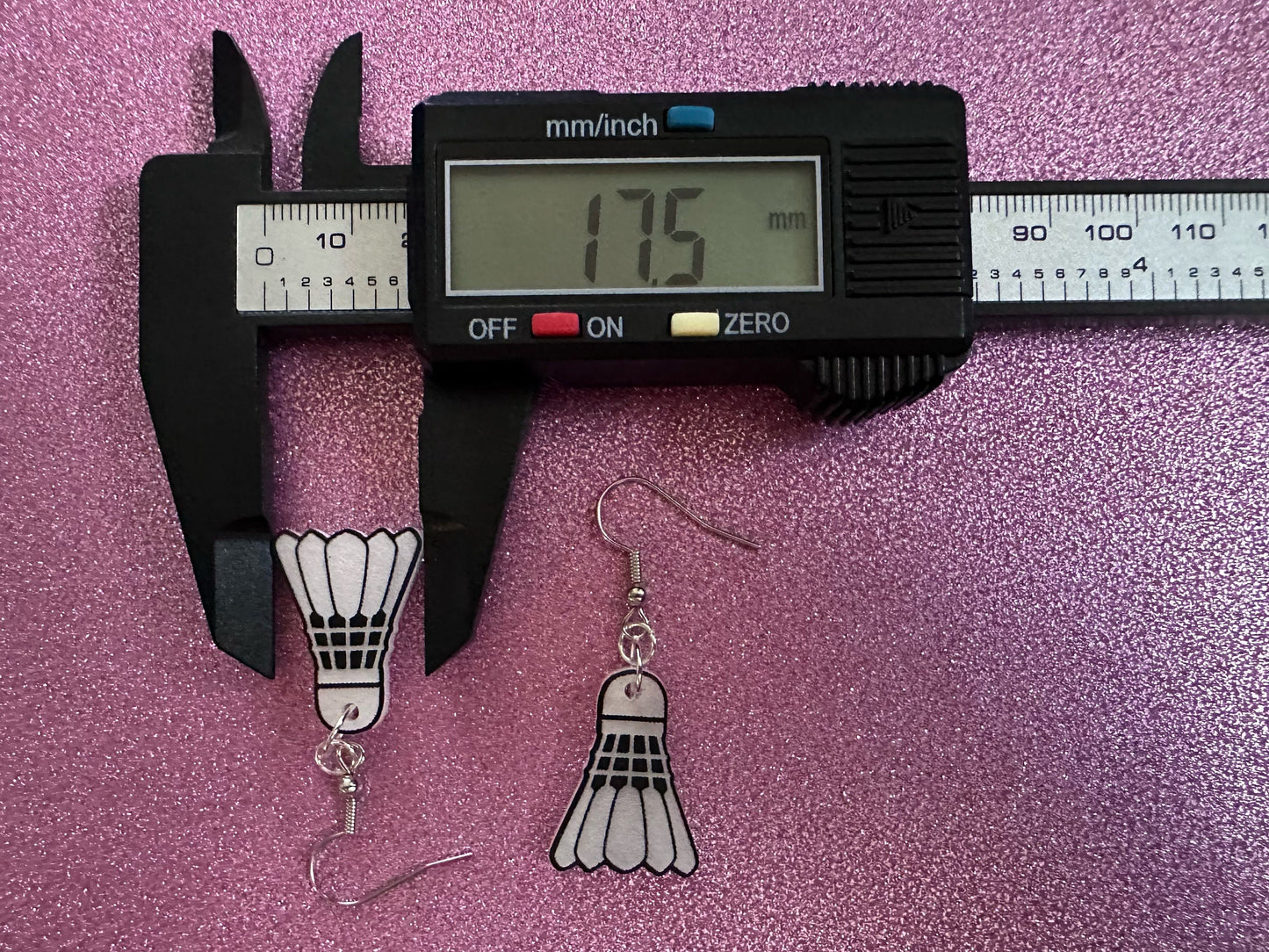 Badminton Earrings: Laser Cut Acrylic Birdie Earrings, Shuttlecock, Sports, Game, Hobby, Shuttlecocks, Birdies, Best Gifts for Her/Him/Them