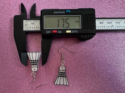 Badminton Earrings: Laser Cut Acrylic Birdie Earrings, Shuttlecock, Sports, Game, Hobby, Shuttlecocks, Birdies, Best Gifts for Her/Him/Them