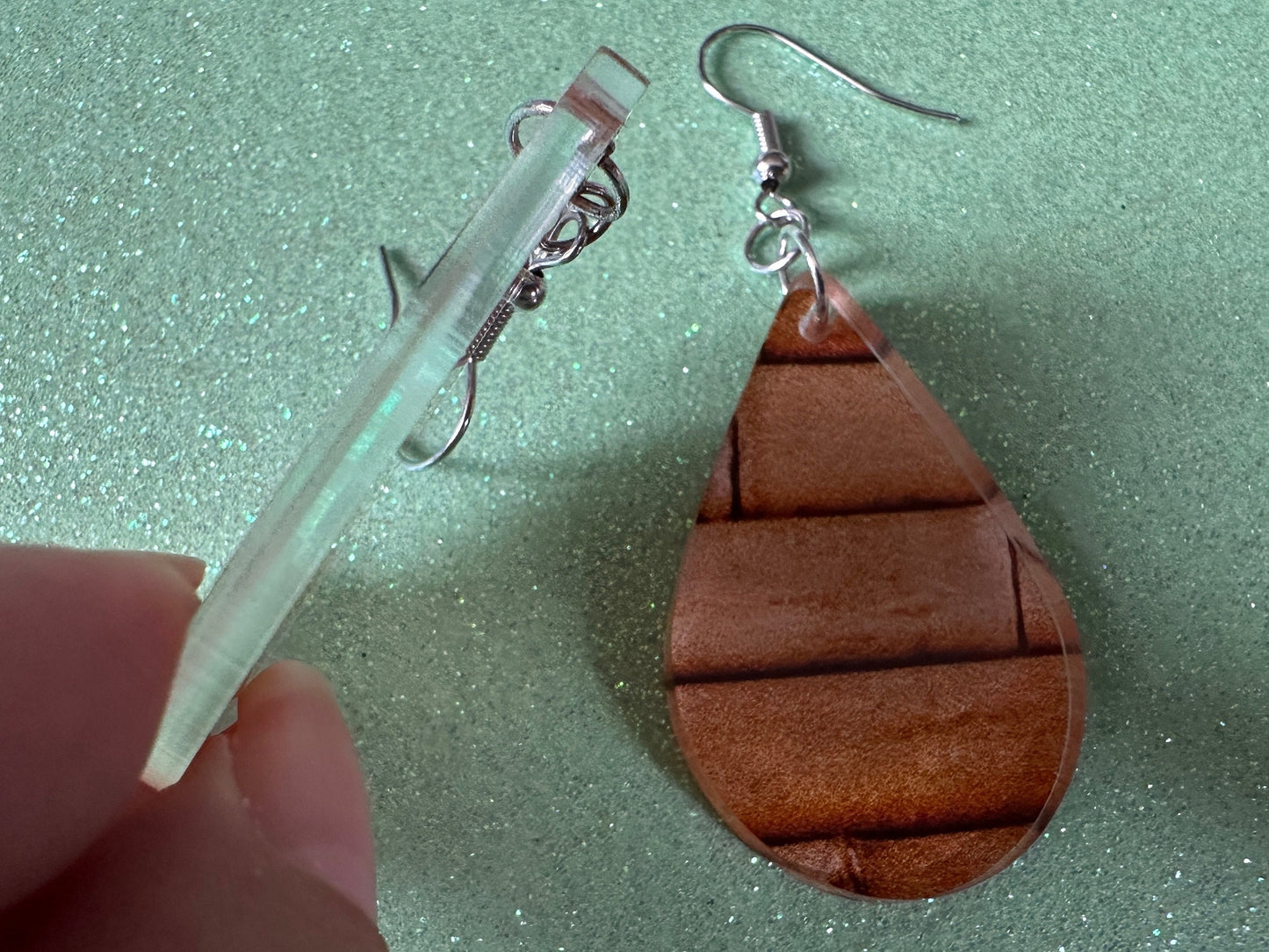 Bamboo Earrings: Laser Cut Acrylic Bamboo Shoots, Floral, Forest, Botany, Bamboo Shoots, Panda, Chinese Plant, Best Gifts for Her/Him/Them