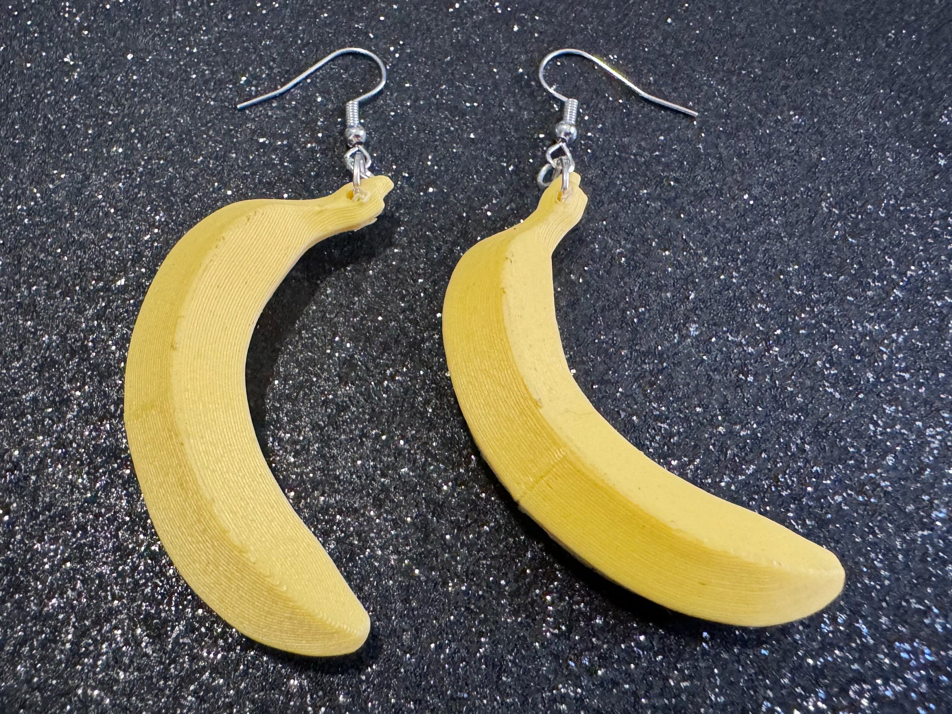 Banana Earrings: 3D Printed Bananas, Fruit, Food Earrings, Breakfast, Food Earrings, Best Gifts for Her/Him/Them