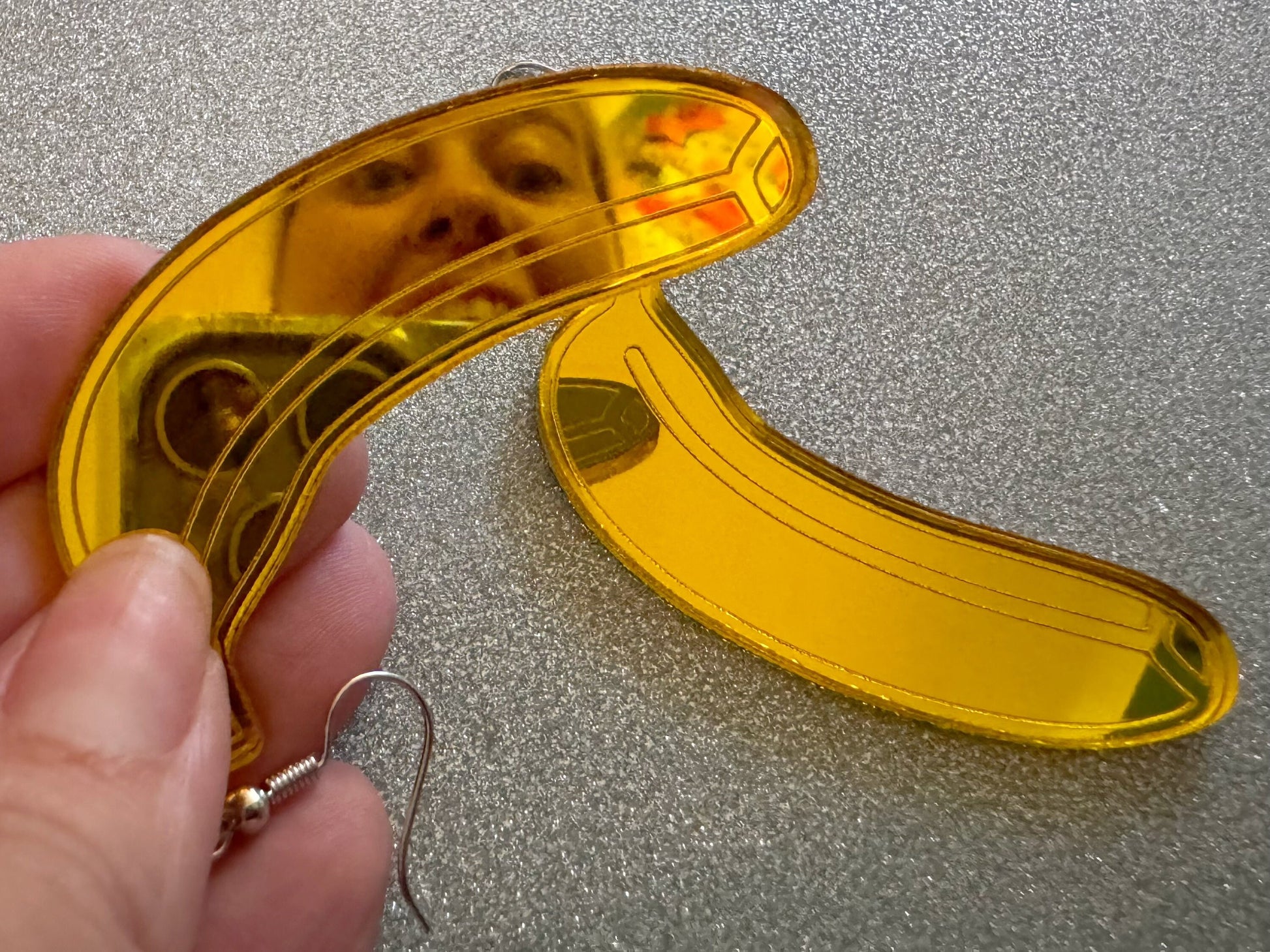 Banana Earrings: Laser Cut Acrylic Bananas, Fruit, Food Earrings, Breakfast, Food Earrings, Gold Bananas, Best Gifts for Her/Him/Them