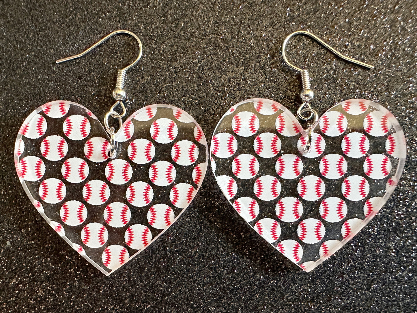 Baseball Earrings: Laser Cut Acrylic Baseball Balls, Sports Team, Sport Teams, Pitcher, Play, MLB, Baseballs, Best Gifts for Her/Him/Them