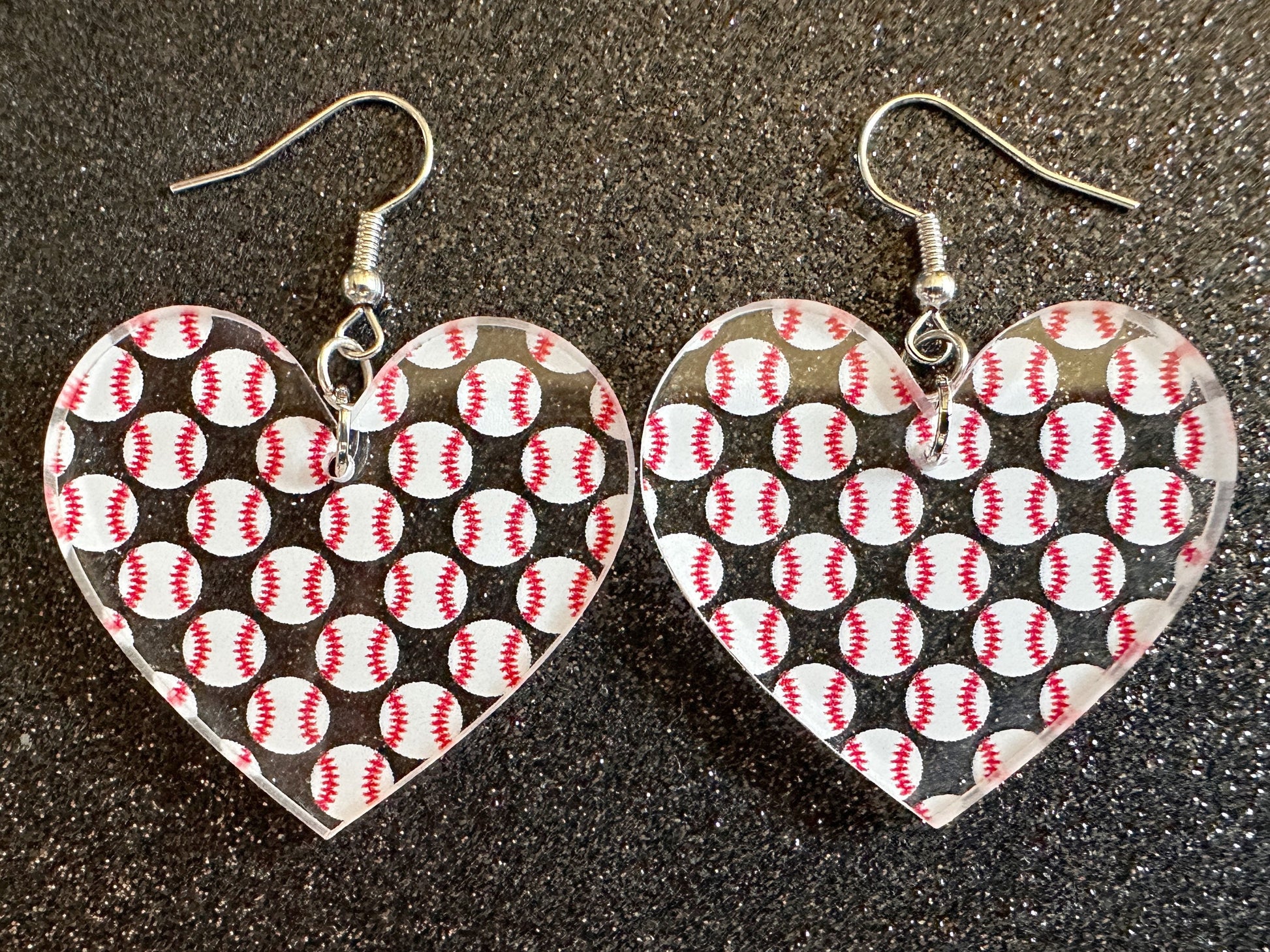 Baseball Earrings: Laser Cut Acrylic Baseball Balls, Sports Team, Sport Teams, Pitcher, Play, MLB, Baseballs, Best Gifts for Her/Him/Them
