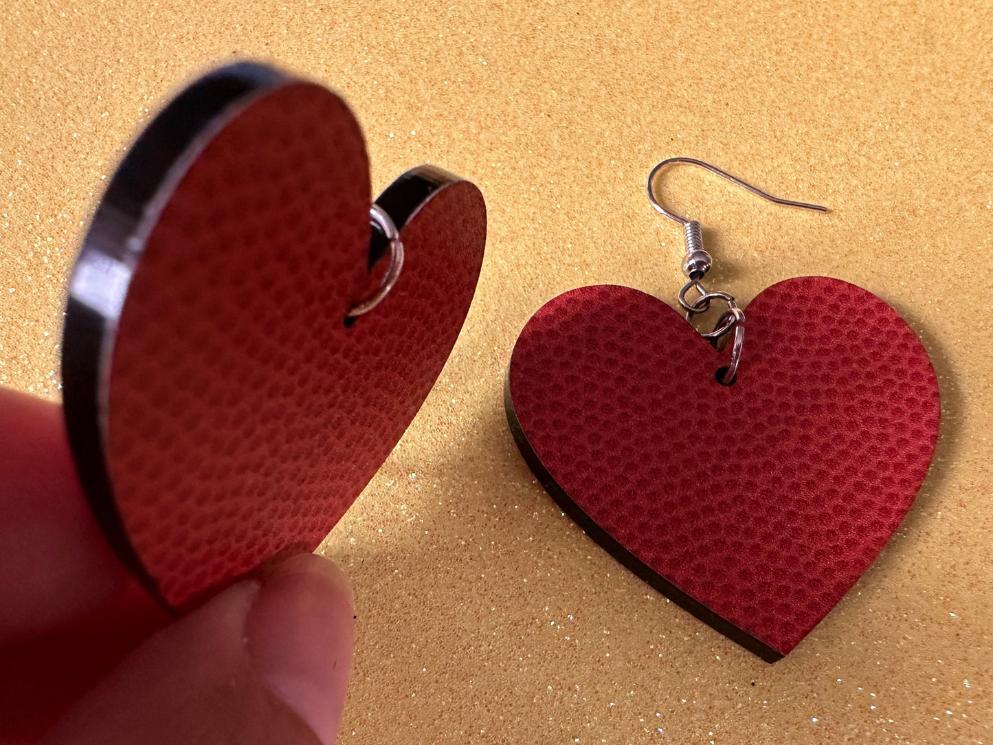 Basketball Earrings: Laser Cut Acrylic Basketball Print, Sports, NBA, PE Class, Sports Team, Sport Teams, Best Gifts for Her/Him/Them