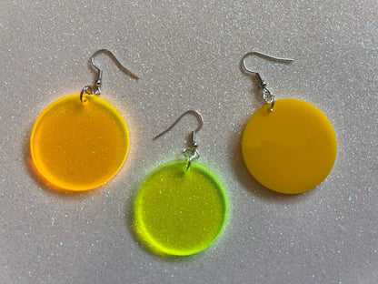 Bats & Full Moon Earrings: Laser Cut Acrylic Halloween Earrings, Silhouette Bats, Vampire, Horror, Scary, Best Gifts for Her/Him/Them