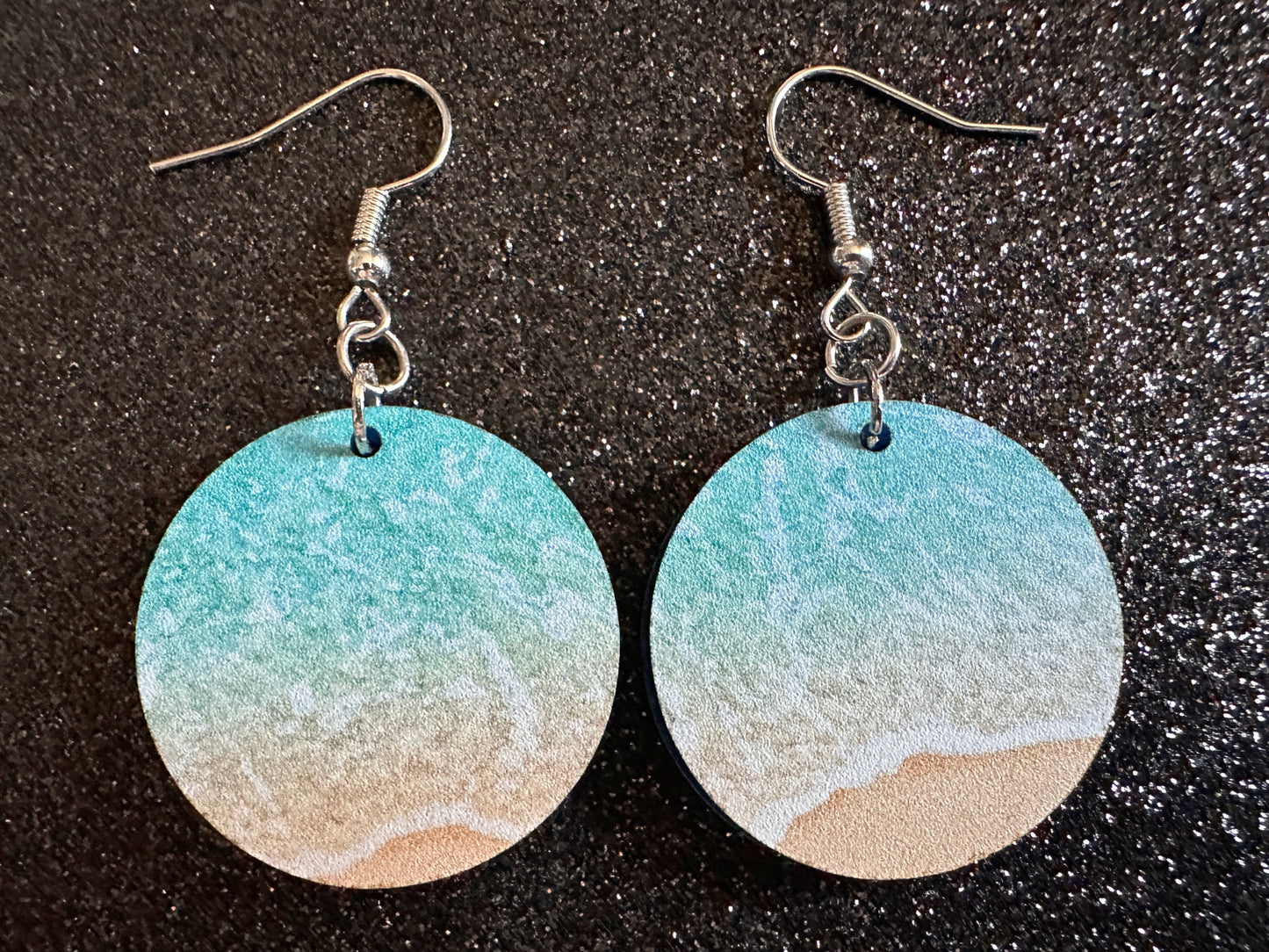 Beach Earrings: Laser Cut Acrylic Waves, Surfing, Waves, Tropical Vacation, Holiday, Hawaii, Island Life, Sea, Best Gifts for Her/Him/Them