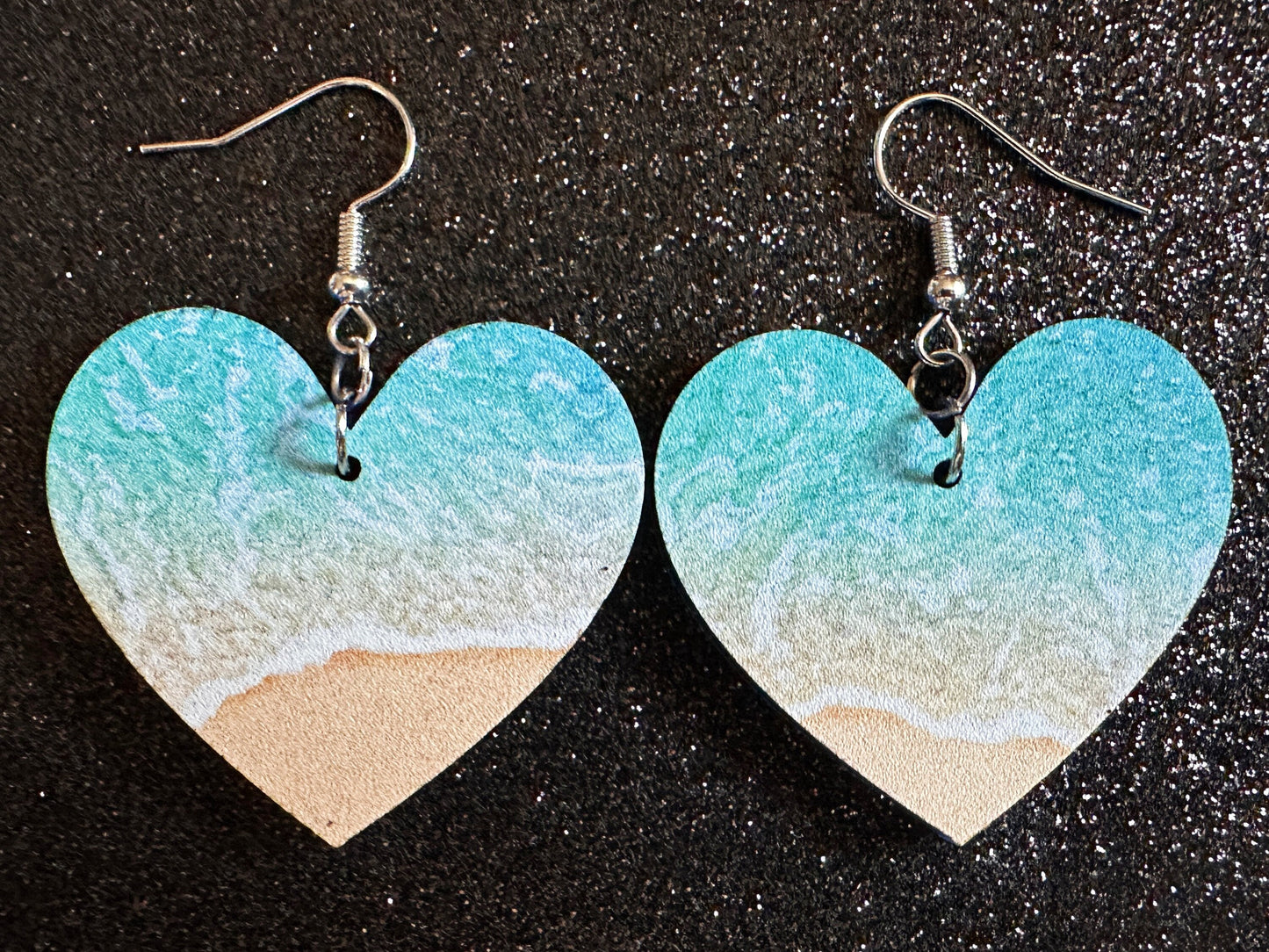 Beach Earrings: Laser Cut Acrylic Waves, Surfing, Waves, Tropical Vacation, Holiday, Hawaii, Island Life, Sea, Best Gifts for Her/Him/Them