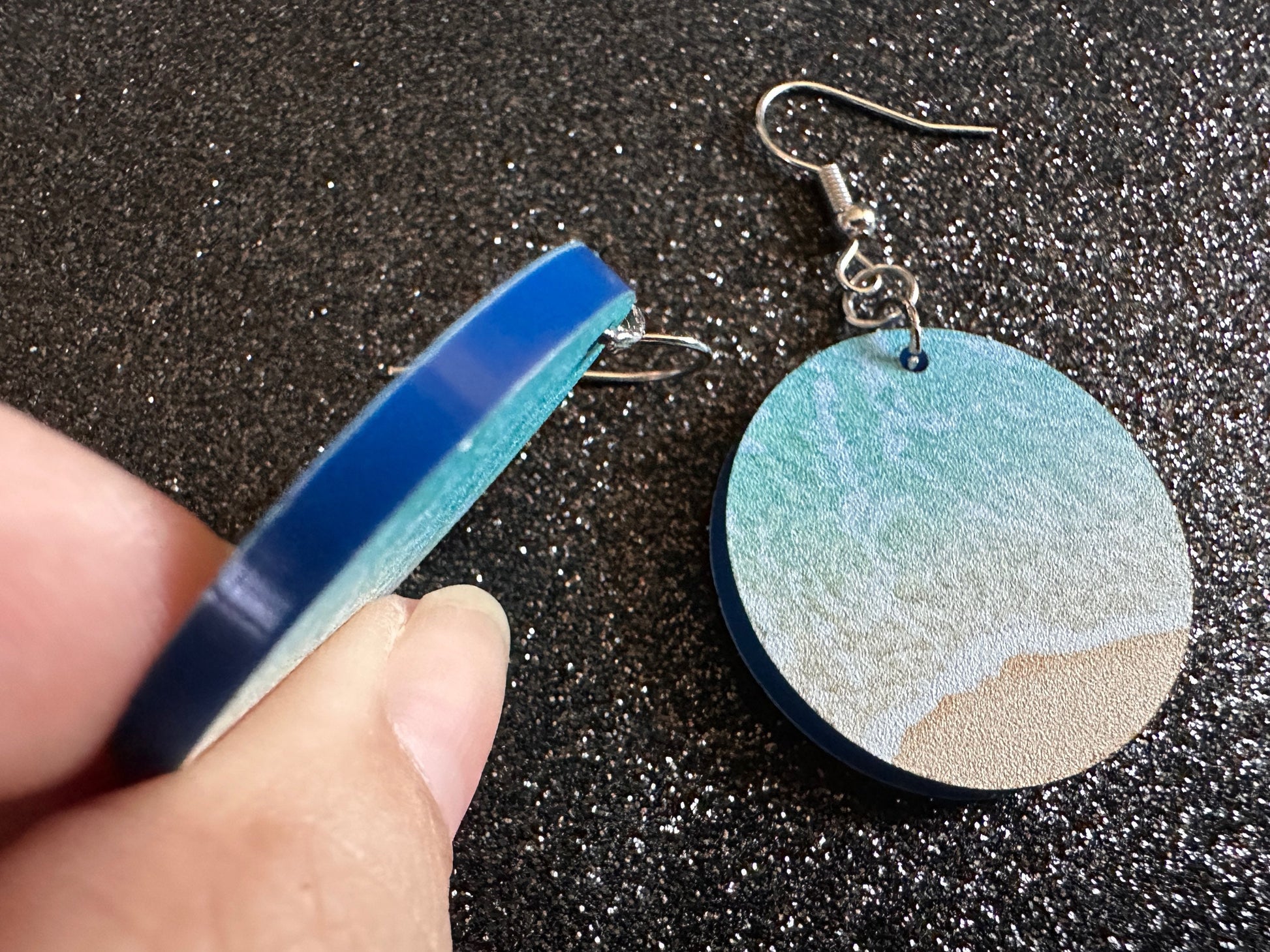Beach Earrings: Laser Cut Acrylic Waves, Surfing, Waves, Tropical Vacation, Holiday, Hawaii, Island Life, Sea, Best Gifts for Her/Him/Them