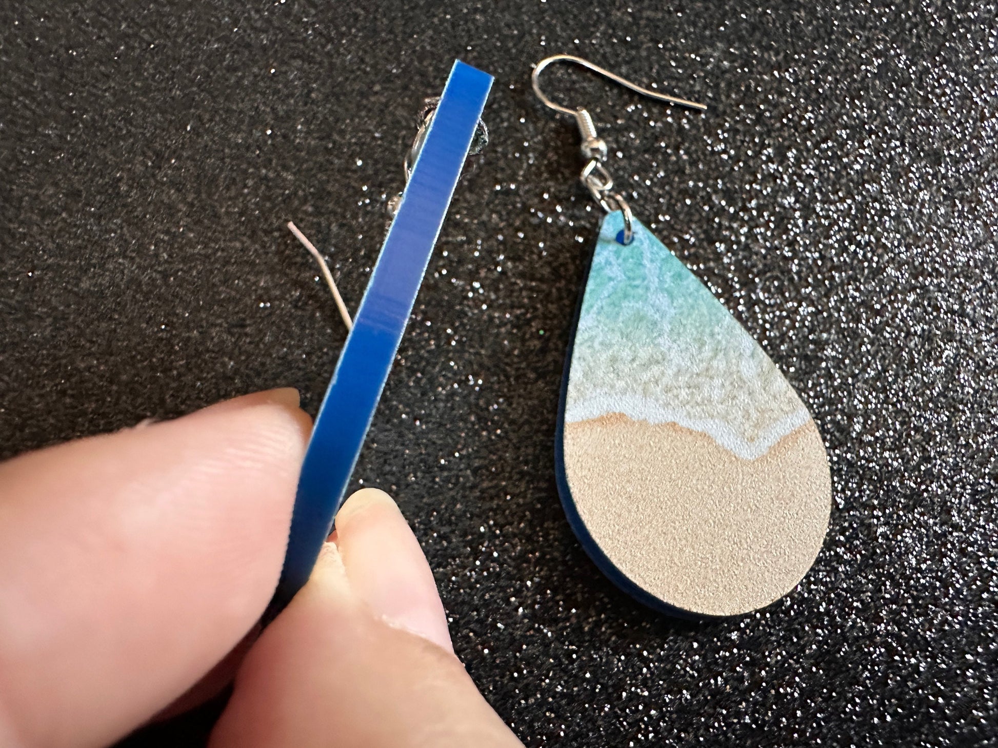 Beach Earrings: Laser Cut Acrylic Waves, Surfing, Waves, Tropical Vacation, Holiday, Hawaii, Island Life, Sea, Best Gifts for Her/Him/Them