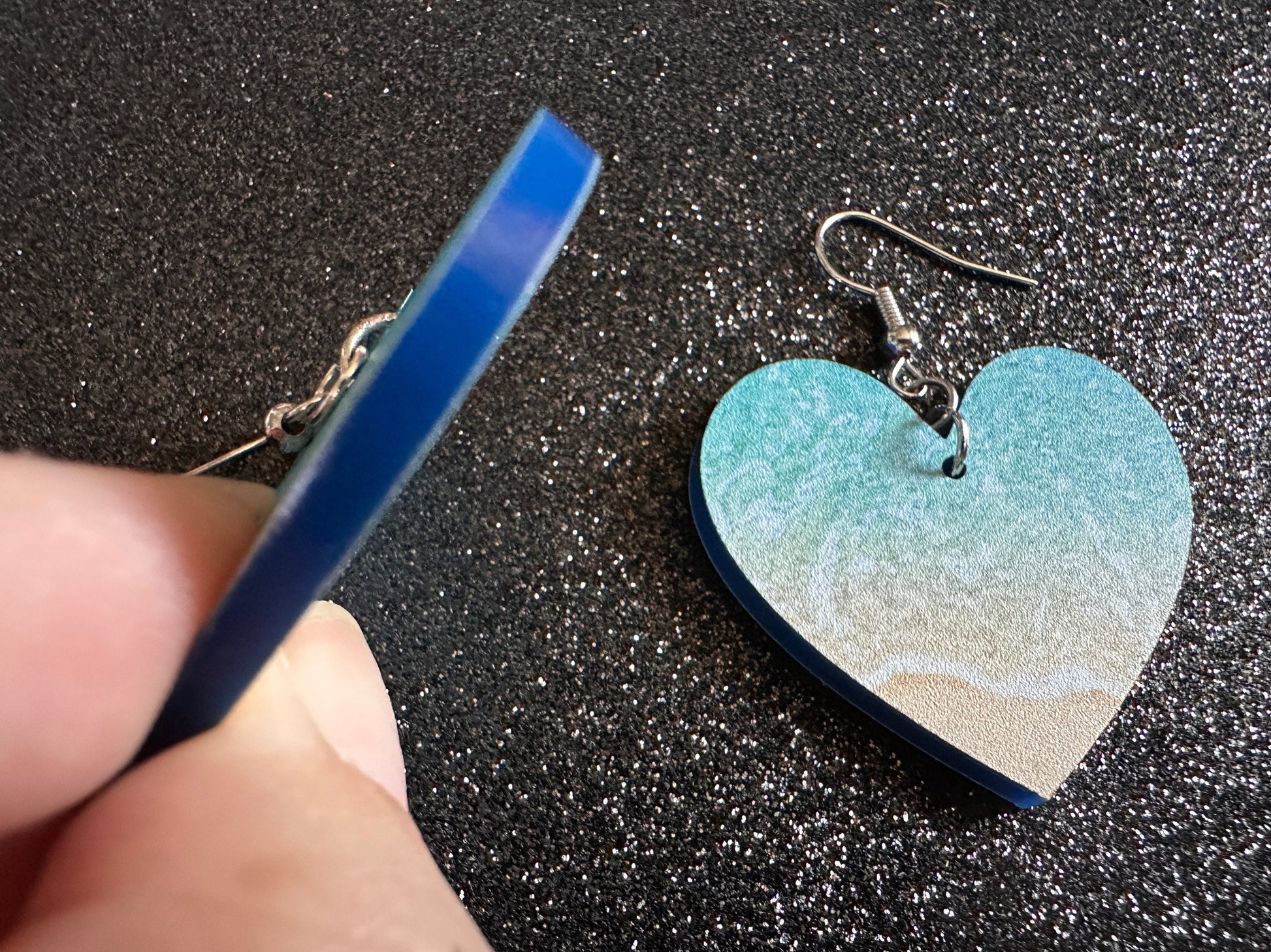 Beach Earrings: Laser Cut Acrylic Waves, Surfing, Waves, Tropical Vacation, Holiday, Hawaii, Island Life, Sea, Best Gifts for Her/Him/Them