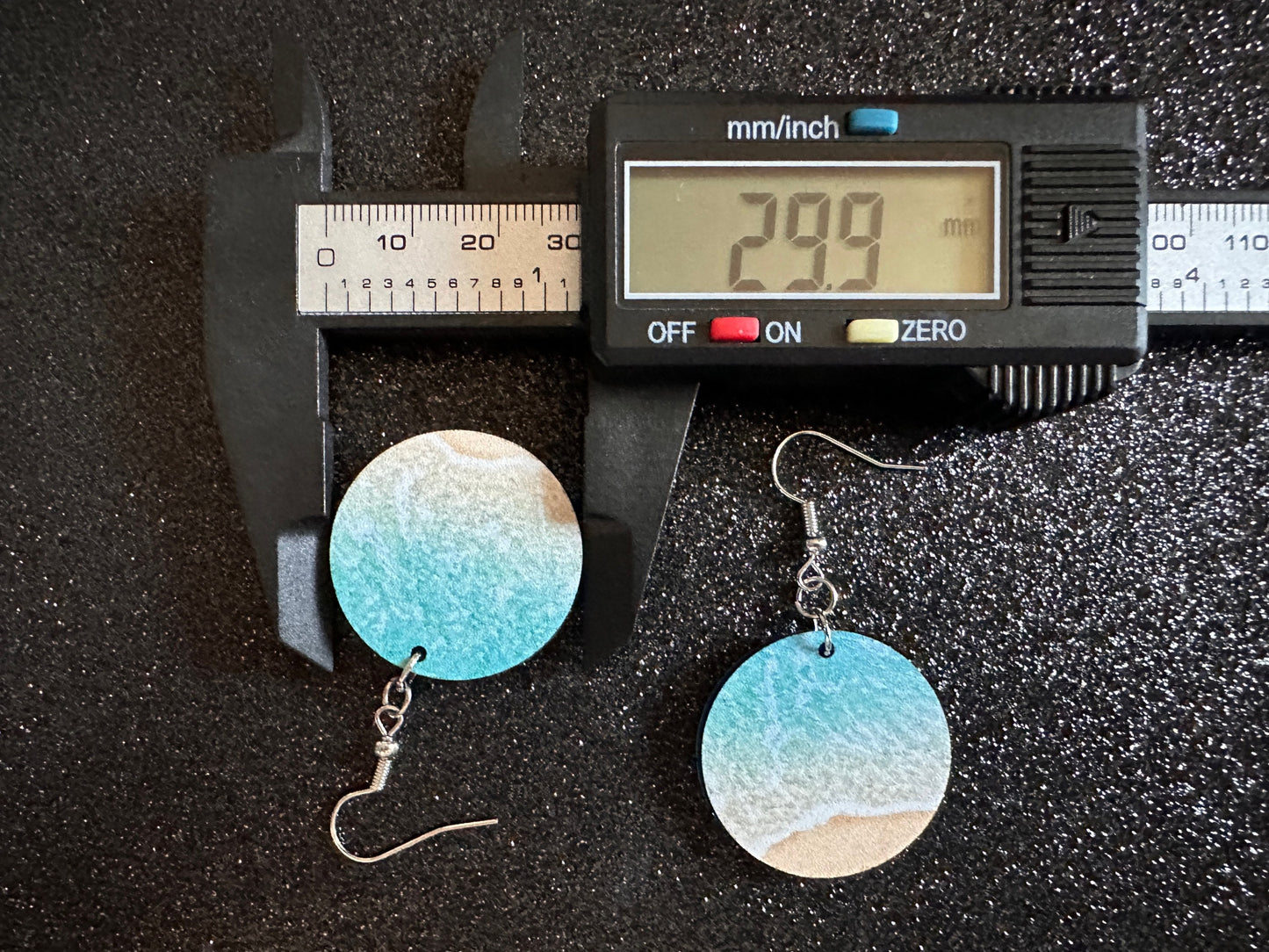 Beach Earrings: Laser Cut Acrylic Waves, Surfing, Waves, Tropical Vacation, Holiday, Hawaii, Island Life, Sea, Best Gifts for Her/Him/Them
