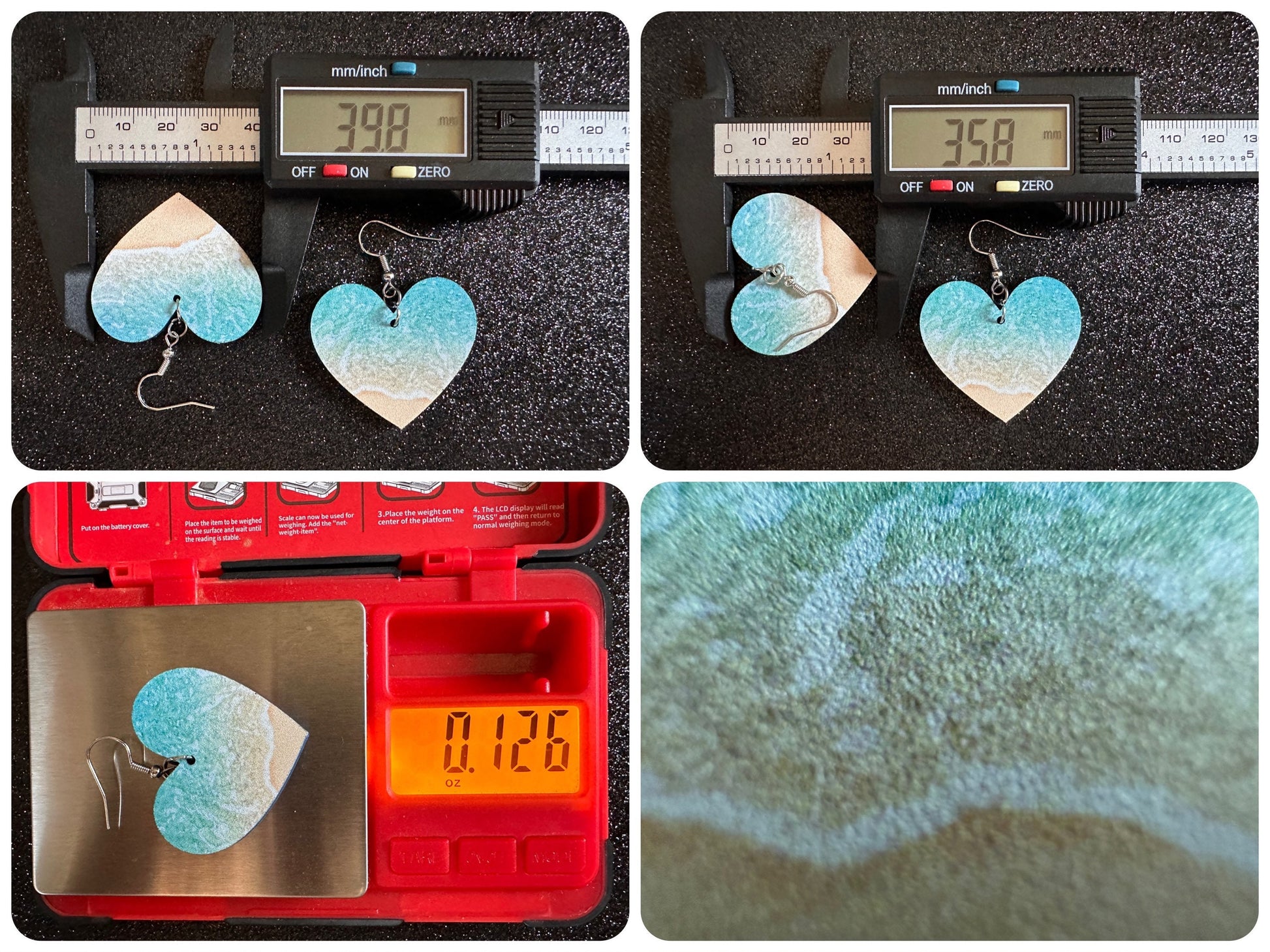 Beach Earrings: Laser Cut Acrylic Waves, Surfing, Waves, Tropical Vacation, Holiday, Hawaii, Island Life, Sea, Best Gifts for Her/Him/Them