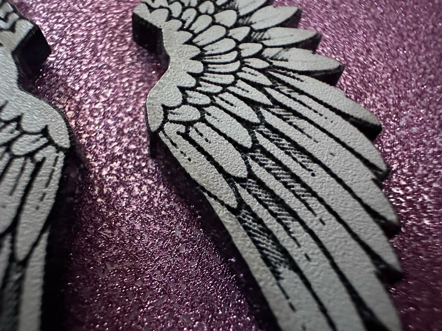 Beautiful Wing Earrings: Laser Cut Acrylic Wings, Angel Wings, White Wings, Bird Wings, Feathery Wings, Fly, Best Gifts for Her/Him/Them
