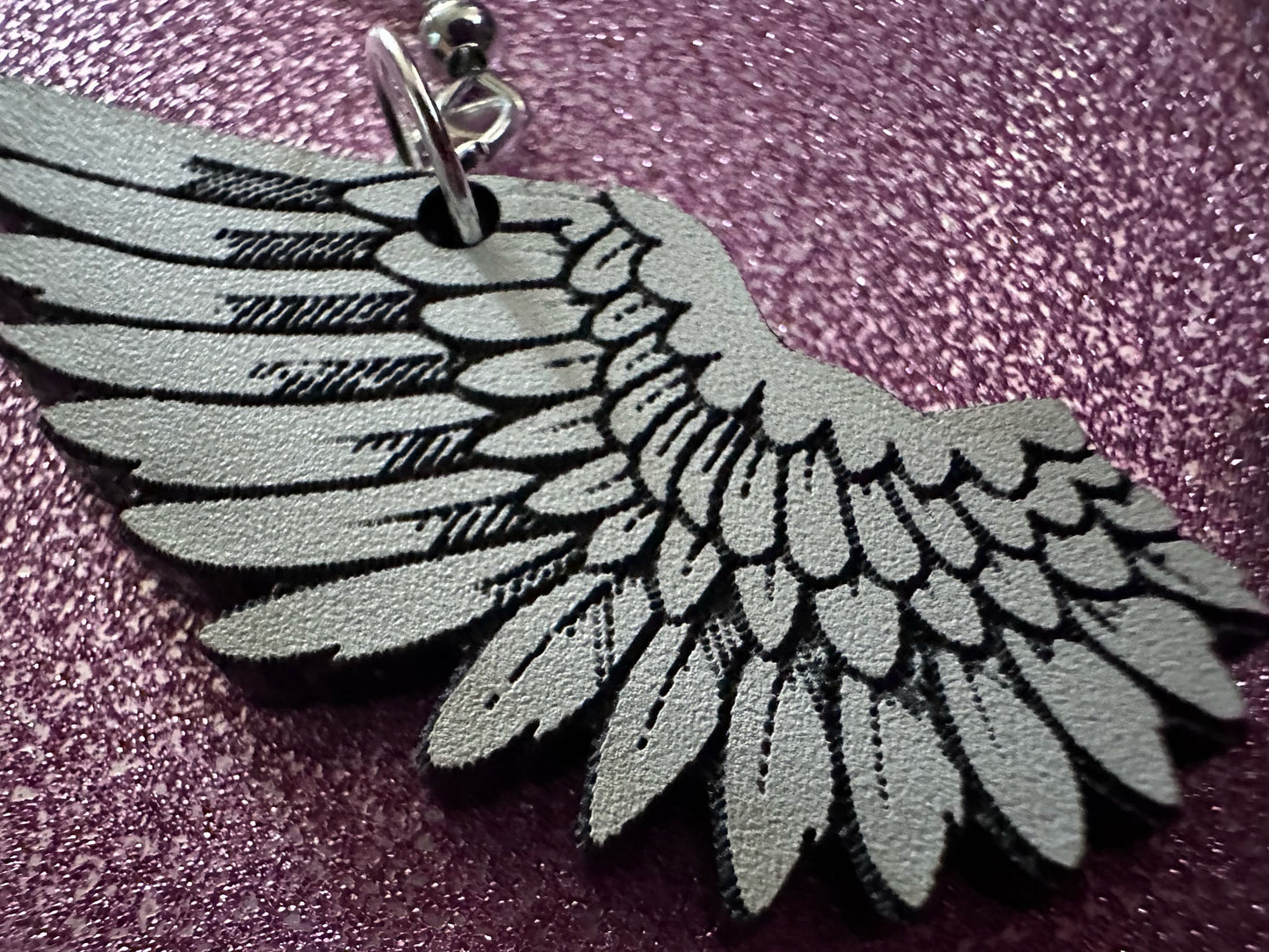 Beautiful Wing Earrings: Laser Cut Acrylic Wings, Angel Wings, White Wings, Bird Wings, Feathery Wings, Fly, Best Gifts for Her/Him/Them