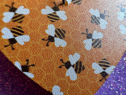 Bee Earrings: Laser Cut Acrylic Honey Bees, Bumblebees, Bumble Bees, Honeybees, Insects, Honey, Yellow, Hive, Best Gifts for Her/Him/Them
