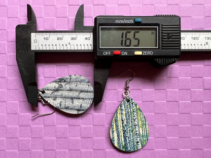 Birch Earrings: Birch Bark, Birch Trees, Forest, Sublimated Earrings, Best Gifts for Her/Him/Them