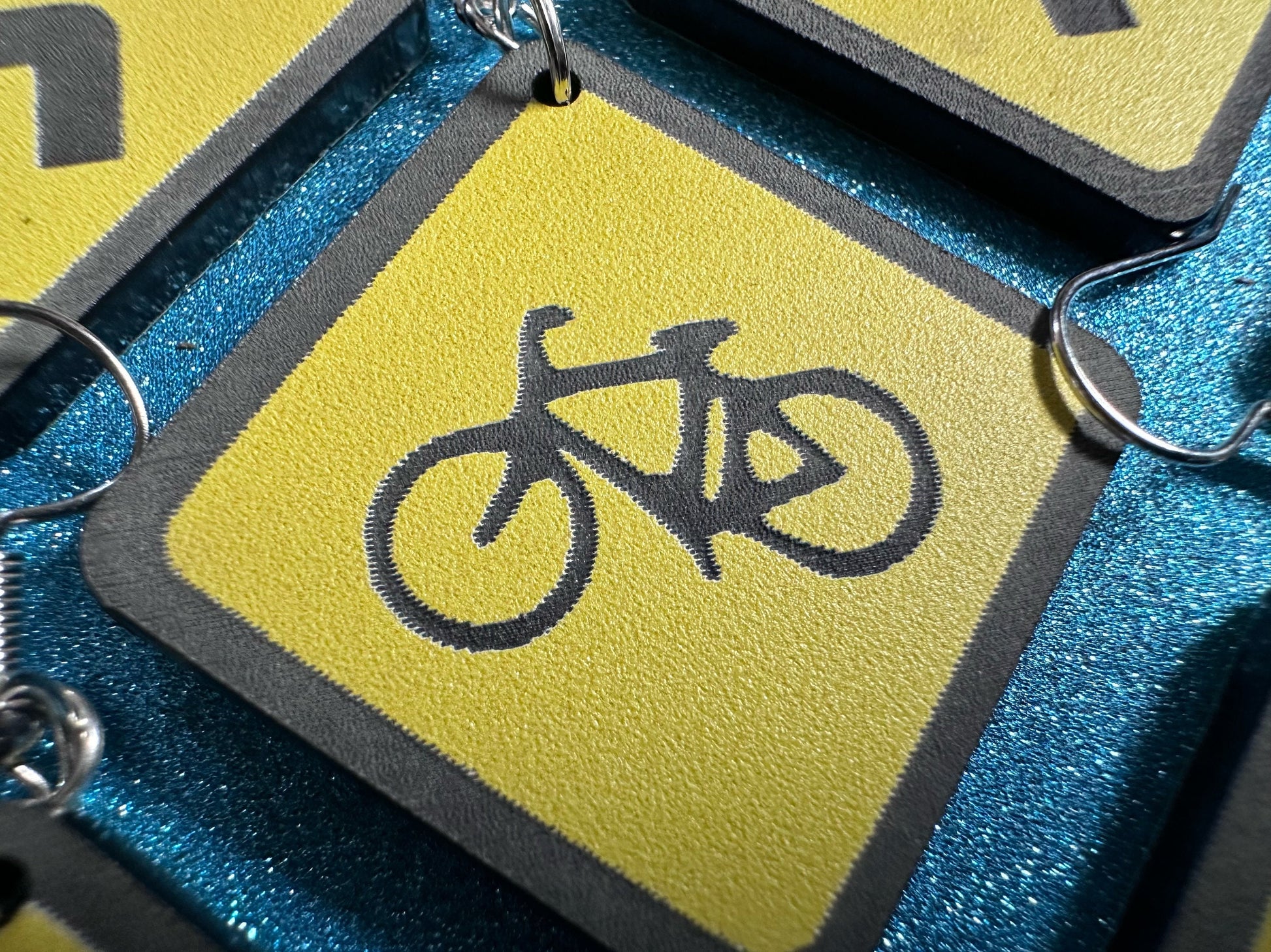 Black & Yellow Road Sign Earrings: Laser Cut Acrylic Road Signs, Driving, Road Sign, Custom Signs, Directions, Best Gifts for Her/Him/Them