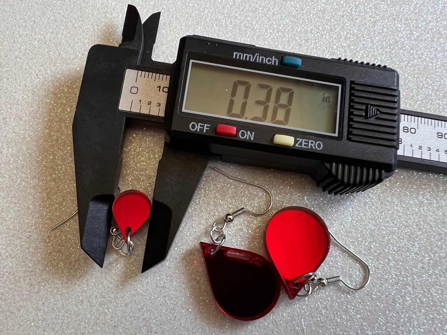 Blood Drop Earrings: Laser Cut Acrylic Blood Droplets, Vampire, Halloween, Scary, Horror, Bloody, Best Gifts for Her/Him/Them