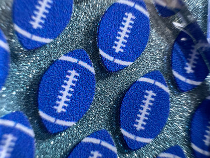 Blue Football Earrings: Laser Cut Acrylic Football Balls, American Football, Sports, NFL, Tailgate, Team, Sport, Best Gifts for Her/Him/Them