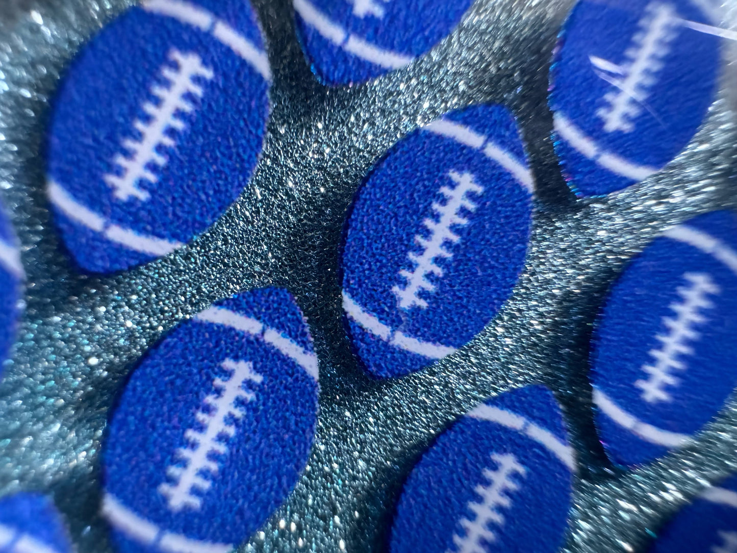 Blue Football Earrings: Laser Cut Acrylic Football Balls, American Football, Sports, NFL, Tailgate, Team, Sport, Best Gifts for Her/Him/Them