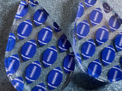 Blue Football Earrings: Laser Cut Acrylic Football Balls, American Football, Sports, NFL, Tailgate, Team, Sport, Best Gifts for Her/Him/Them