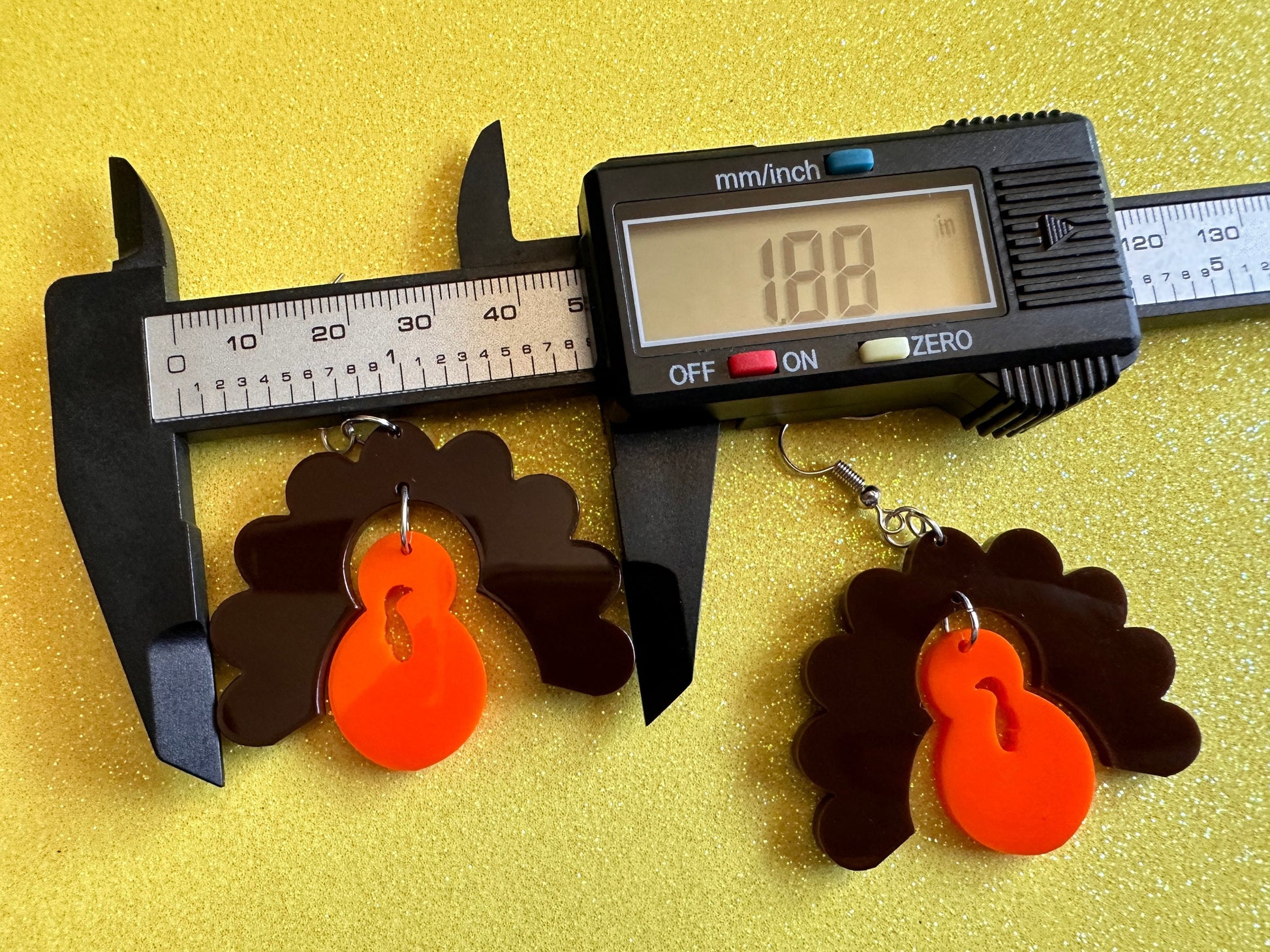 Build a Turkey Earrings: Custom Laser Cut Acrylic Turkeys, Thanksgiving, Holiday, Give Thanks, Family, Friendsgiving, Gifts for Her/Him/Them
