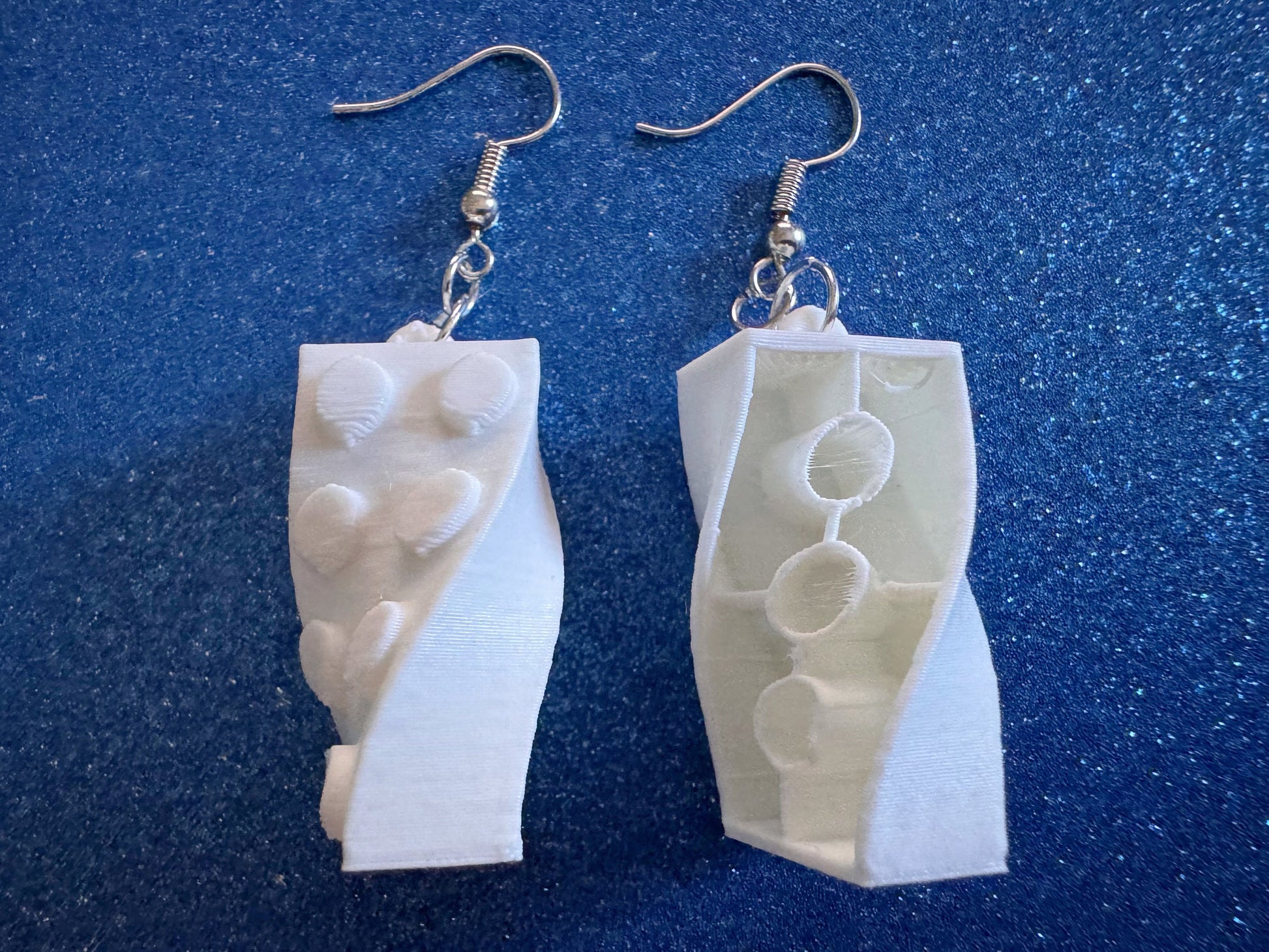 Building Block Earrings: 3D Printed Bricks, Brick Wall, Construction, Architecture, Building, Toys, Game, Best Gifts for Her/Him/Them