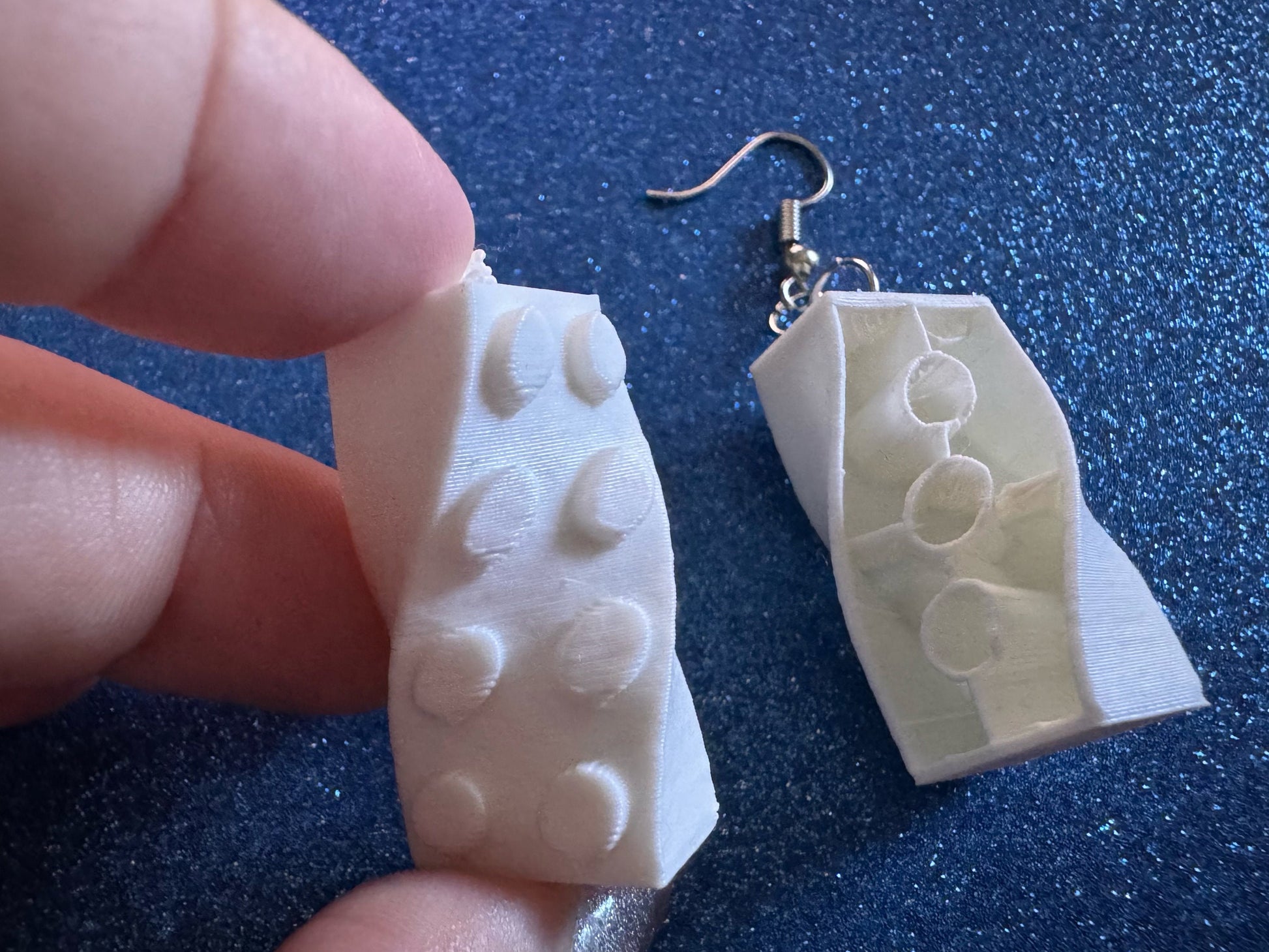 Building Block Earrings: 3D Printed Bricks, Brick Wall, Construction, Architecture, Building, Toys, Game, Best Gifts for Her/Him/Them