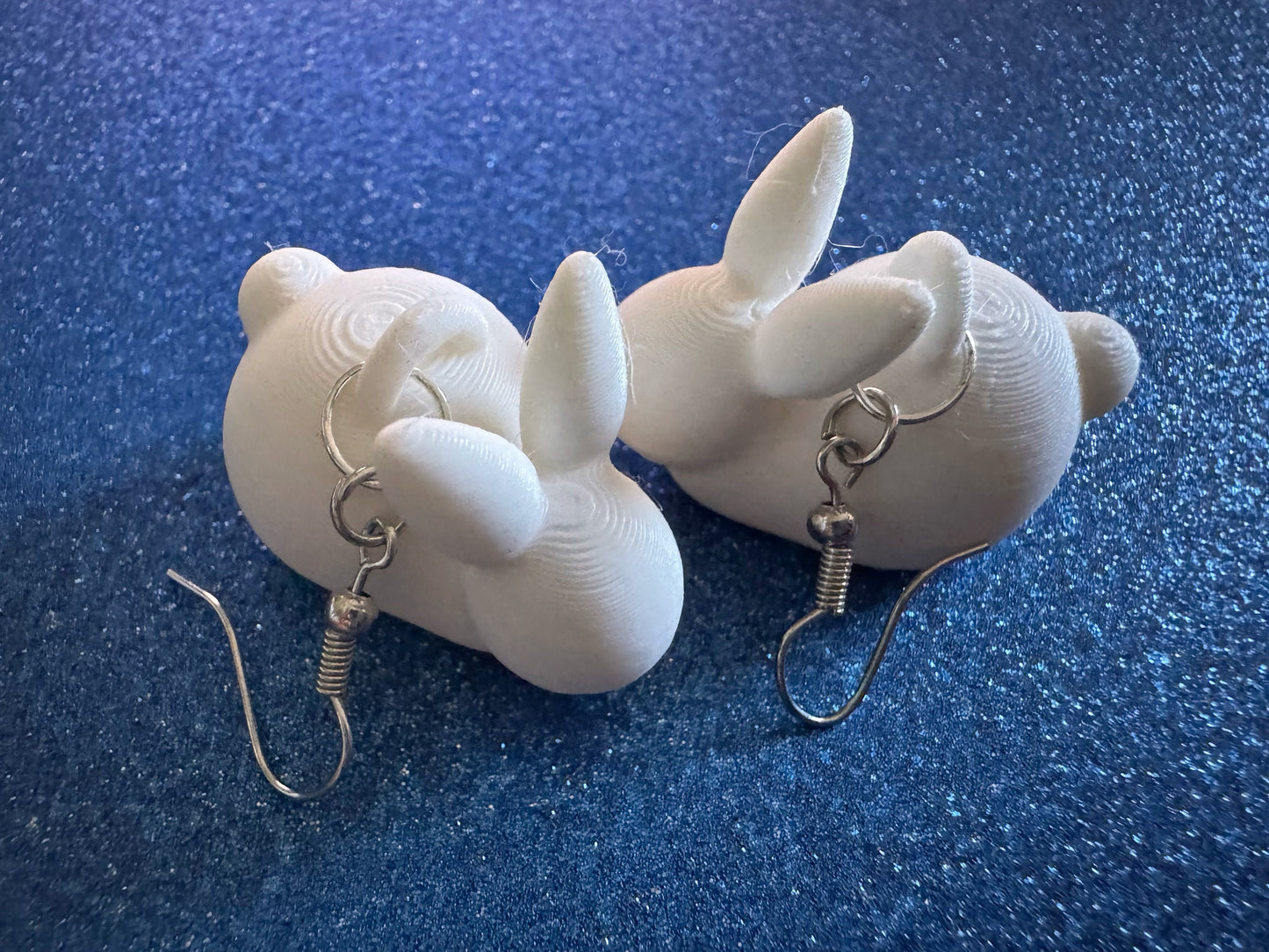 Bunny Earrings: 3D Printed Rabbit Earrings, Rodent, Cute Bunnies, Rabbits, Easter, Animals, Pets, Bun, Zoo, Best Gifts for Her/Him/Them