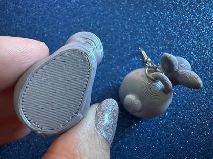 Bunny Earrings: 3D Printed Rabbit Earrings, Rodent, Cute Bunnies, Rabbits, Easter, Animals, Pets, Bun, Zoo, Best Gifts for Her/Him/Them