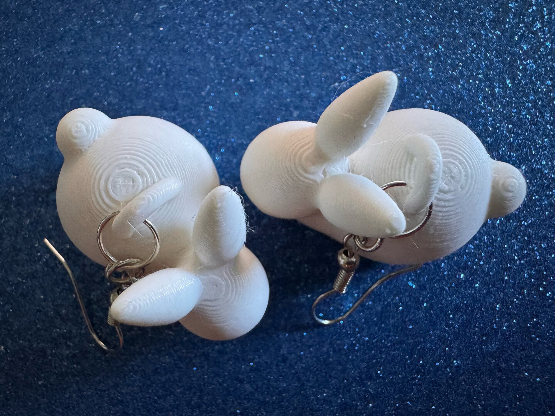 Bunny Earrings: 3D Printed Rabbit Earrings, Rodent, Cute Bunnies, Rabbits, Easter, Animals, Pets, Bun, Zoo, Best Gifts for Her/Him/Them