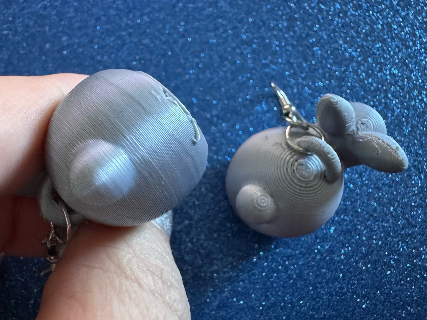 Bunny Earrings: 3D Printed Rabbit Earrings, Rodent, Cute Bunnies, Rabbits, Easter, Animals, Pets, Bun, Zoo, Best Gifts for Her/Him/Them