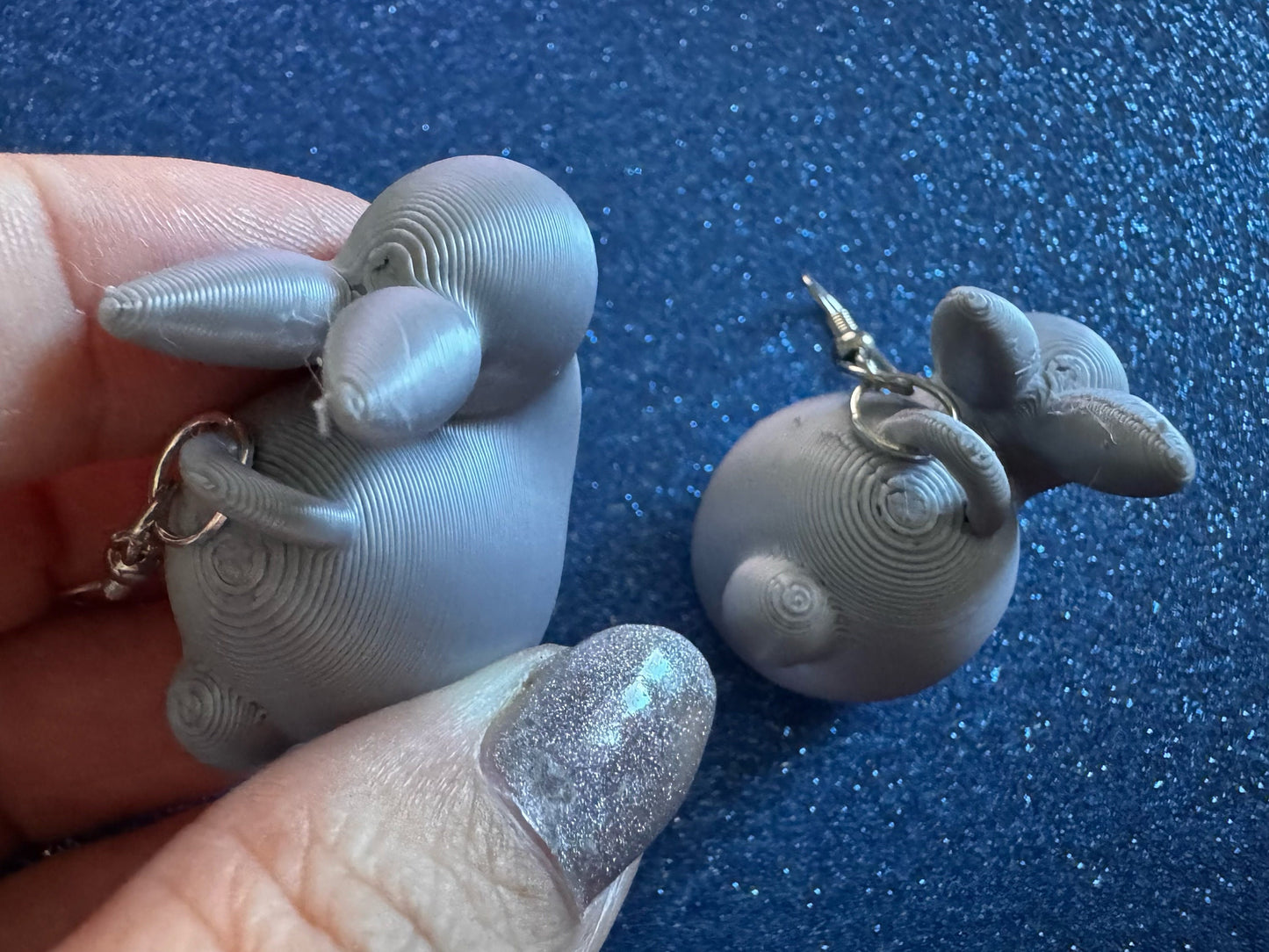 Bunny Earrings: 3D Printed Rabbit Earrings, Rodent, Cute Bunnies, Rabbits, Easter, Animals, Pets, Bun, Zoo, Best Gifts for Her/Him/Them