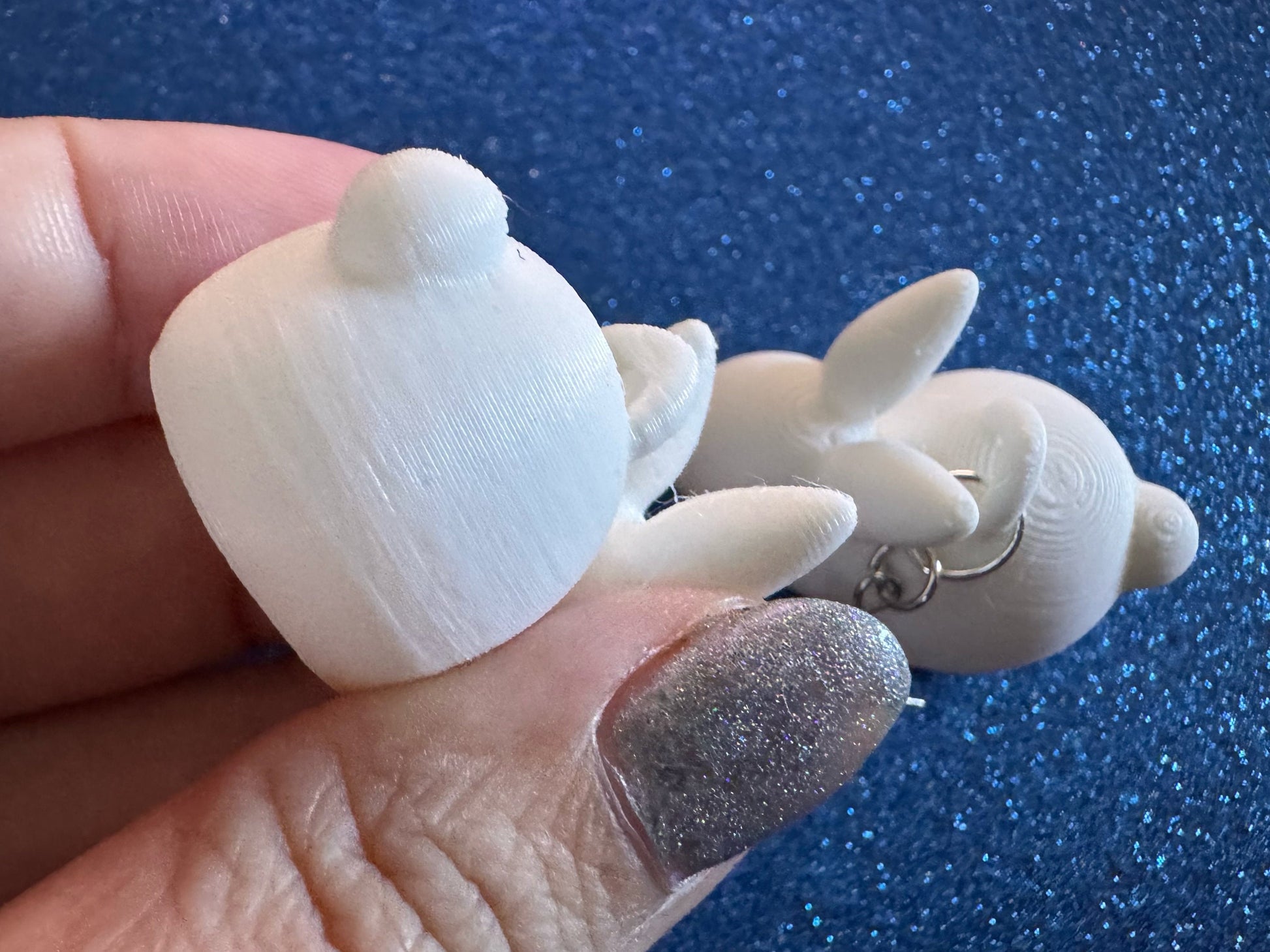 Bunny Earrings: 3D Printed Rabbit Earrings, Rodent, Cute Bunnies, Rabbits, Easter, Animals, Pets, Bun, Zoo, Best Gifts for Her/Him/Them