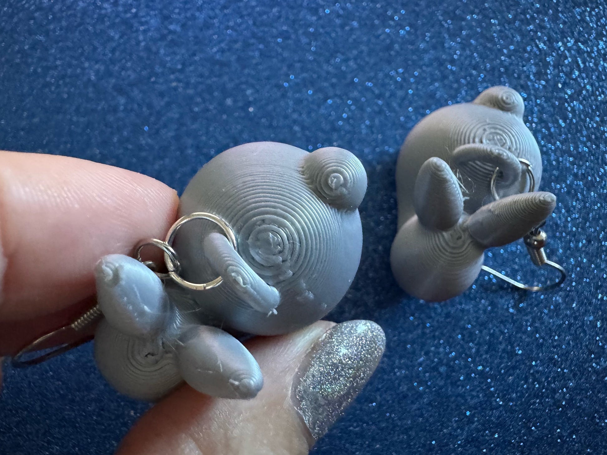 Bunny Earrings: 3D Printed Rabbit Earrings, Rodent, Cute Bunnies, Rabbits, Easter, Animals, Pets, Bun, Zoo, Best Gifts for Her/Him/Them