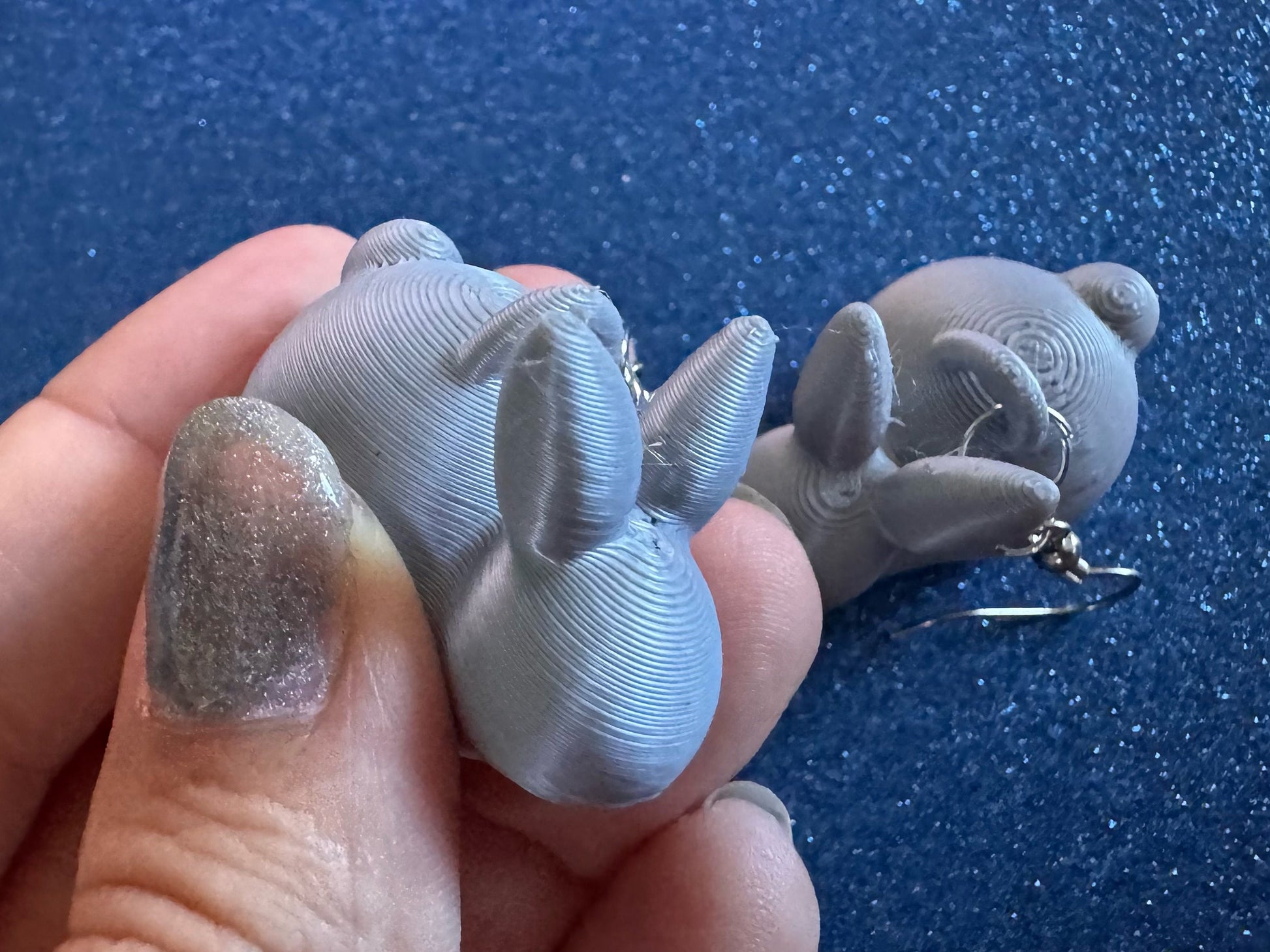 Bunny Earrings: 3D Printed Rabbit Earrings, Rodent, Cute Bunnies, Rabbits, Easter, Animals, Pets, Bun, Zoo, Best Gifts for Her/Him/Them