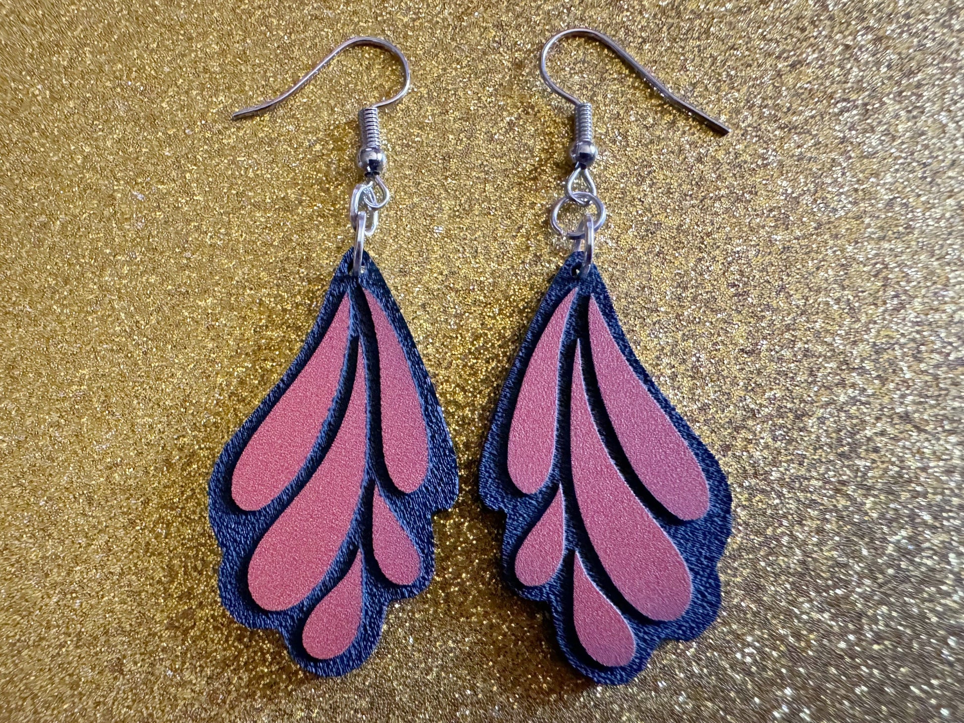 Butterfly Wing Earrings: Laser Cut Acrylic Butterflies, Summer, Monarch, Insects, Bugs, Orange Wings, Best Gifts for Her/Him/Them