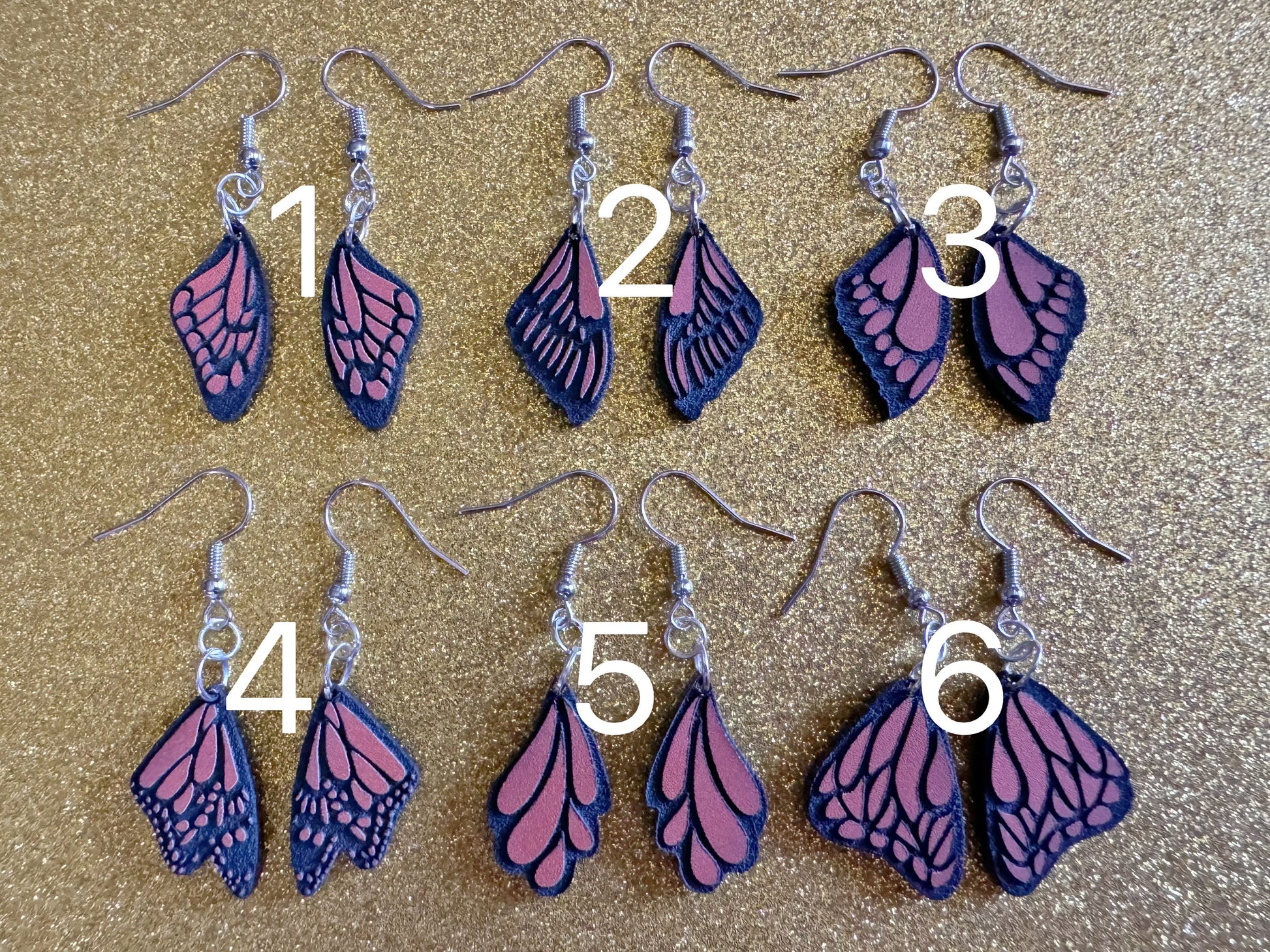 Butterfly Wing Earrings: Laser Cut Acrylic Butterflies, Summer, Monarch, Insects, Bugs, Orange Wings, Best Gifts for Her/Him/Them