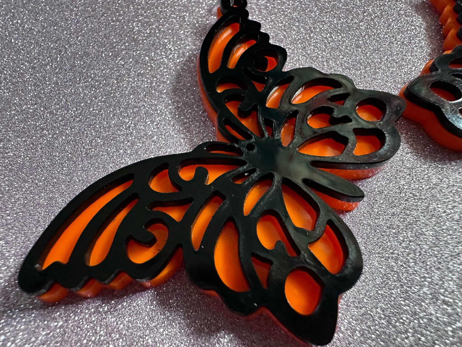 Butterfly Wing Earrings: Laser Cut Acrylic Butterflies, Summer, Monarch, Insects, Bugs, Orange Wings, Best Gifts for Her/Him/Them