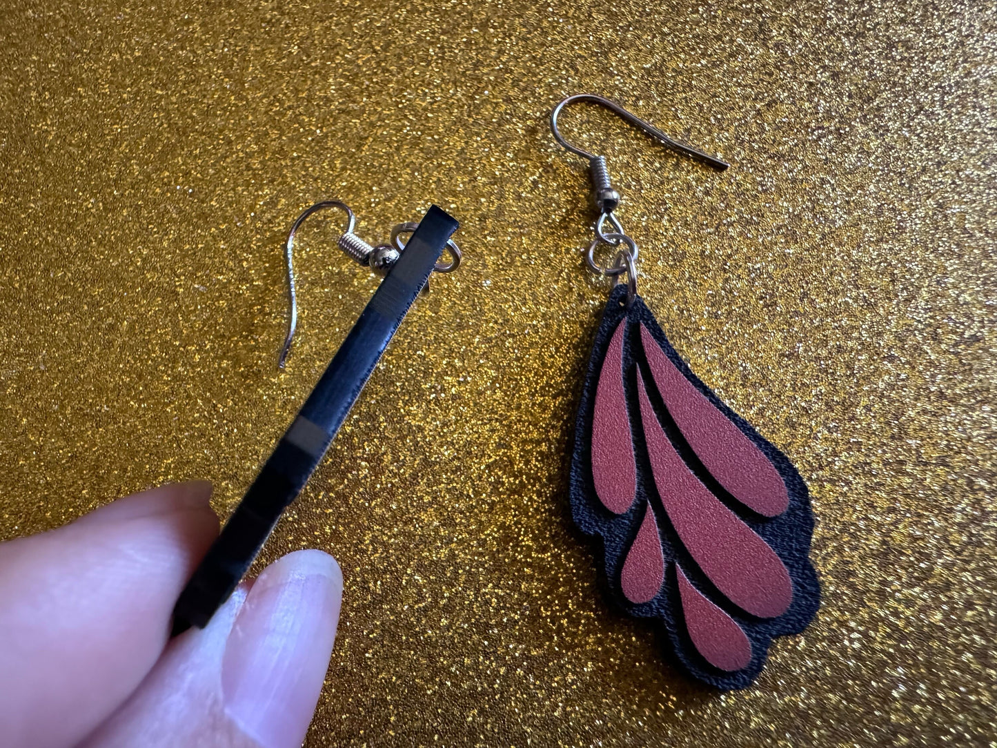 Butterfly Wing Earrings: Laser Cut Acrylic Butterflies, Summer, Monarch, Insects, Bugs, Orange Wings, Best Gifts for Her/Him/Them