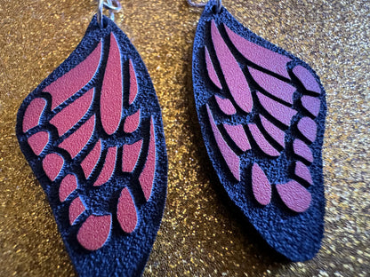 Butterfly Wing Earrings: Laser Cut Acrylic Butterflies, Summer, Monarch, Insects, Bugs, Orange Wings, Best Gifts for Her/Him/Them