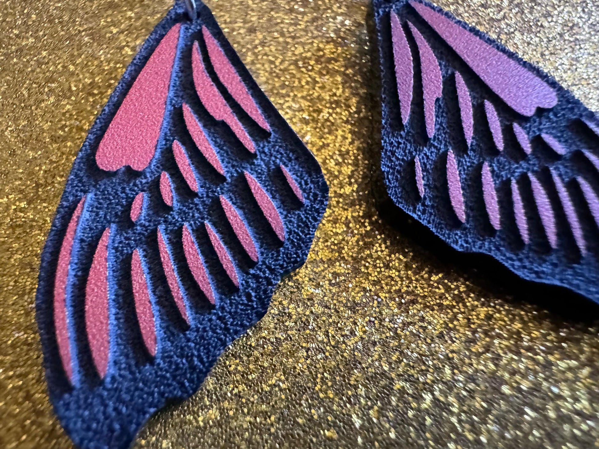Butterfly Wing Earrings: Laser Cut Acrylic Butterflies, Summer, Monarch, Insects, Bugs, Orange Wings, Best Gifts for Her/Him/Them