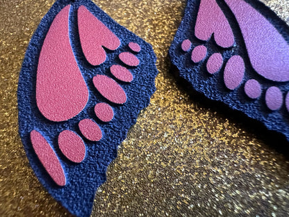 Butterfly Wing Earrings: Laser Cut Acrylic Butterflies, Summer, Monarch, Insects, Bugs, Orange Wings, Best Gifts for Her/Him/Them