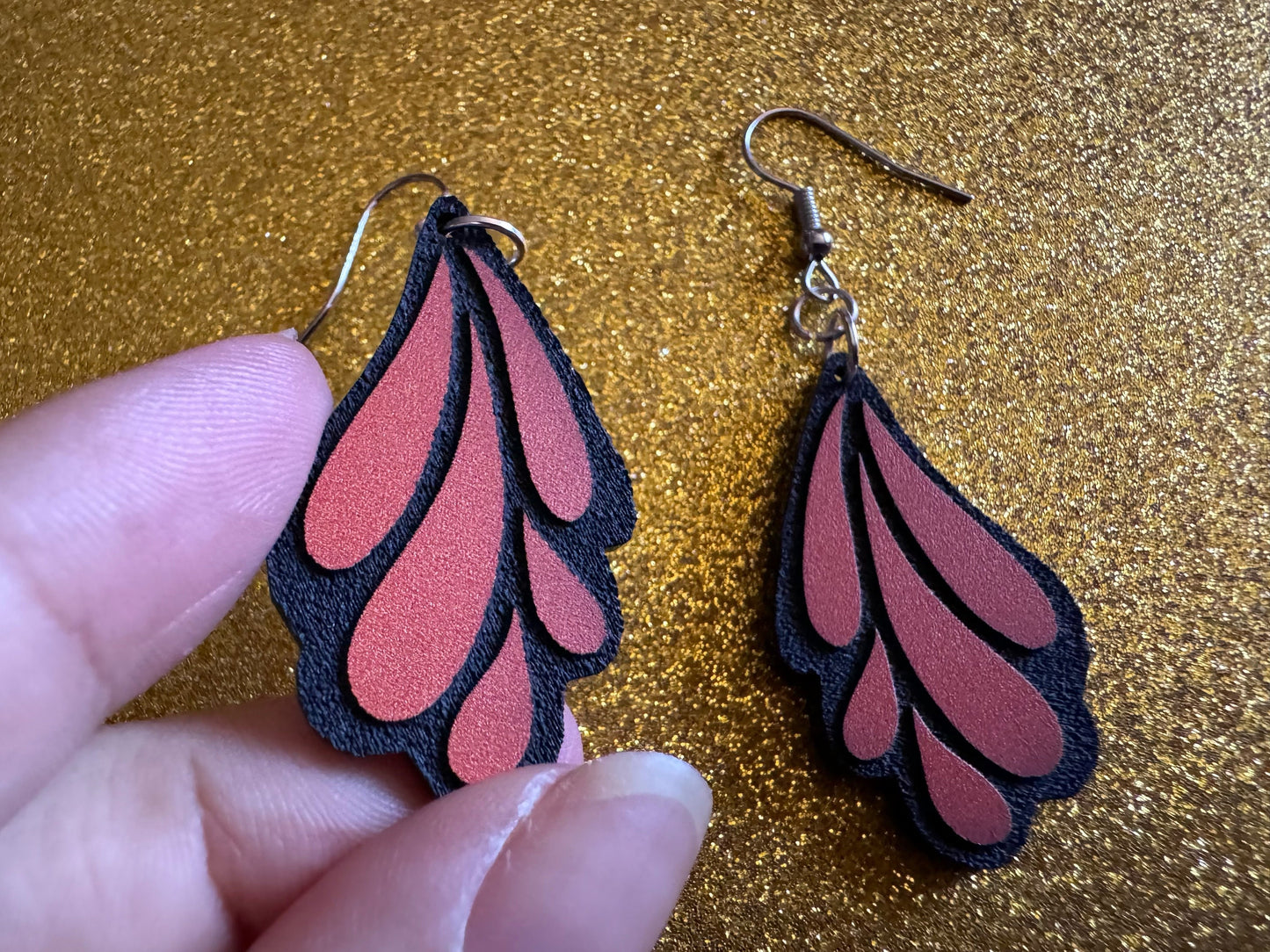 Butterfly Wing Earrings: Laser Cut Acrylic Butterflies, Summer, Monarch, Insects, Bugs, Orange Wings, Best Gifts for Her/Him/Them