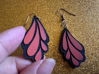 Butterfly Wing Earrings: Laser Cut Acrylic Butterflies, Summer, Monarch, Insects, Bugs, Orange Wings, Best Gifts for Her/Him/Them