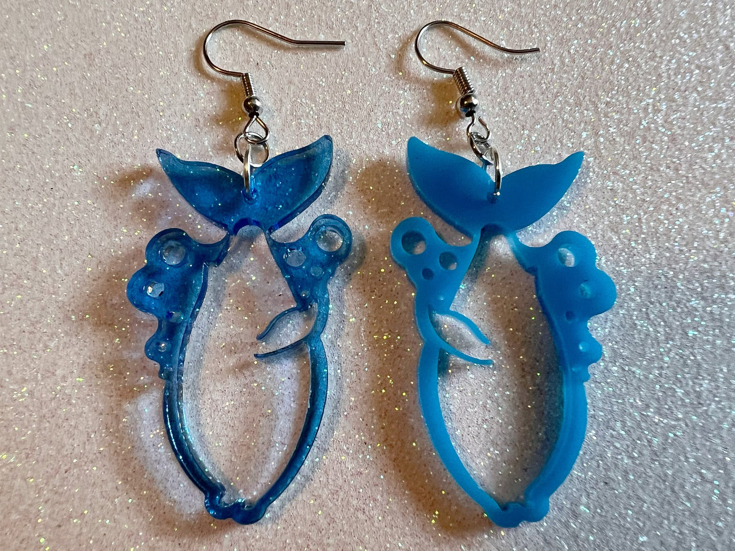 CLEARANCE - Whale Earrings: Laser Cut Acrylic Whales, Ocean Animals, Sea Creatures, Fish, Aquatic, Best Gifts for Her/Him/Them