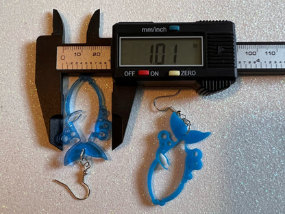 CLEARANCE - Whale Earrings: Laser Cut Acrylic Whales, Ocean Animals, Sea Creatures, Fish, Aquatic, Best Gifts for Her/Him/Them