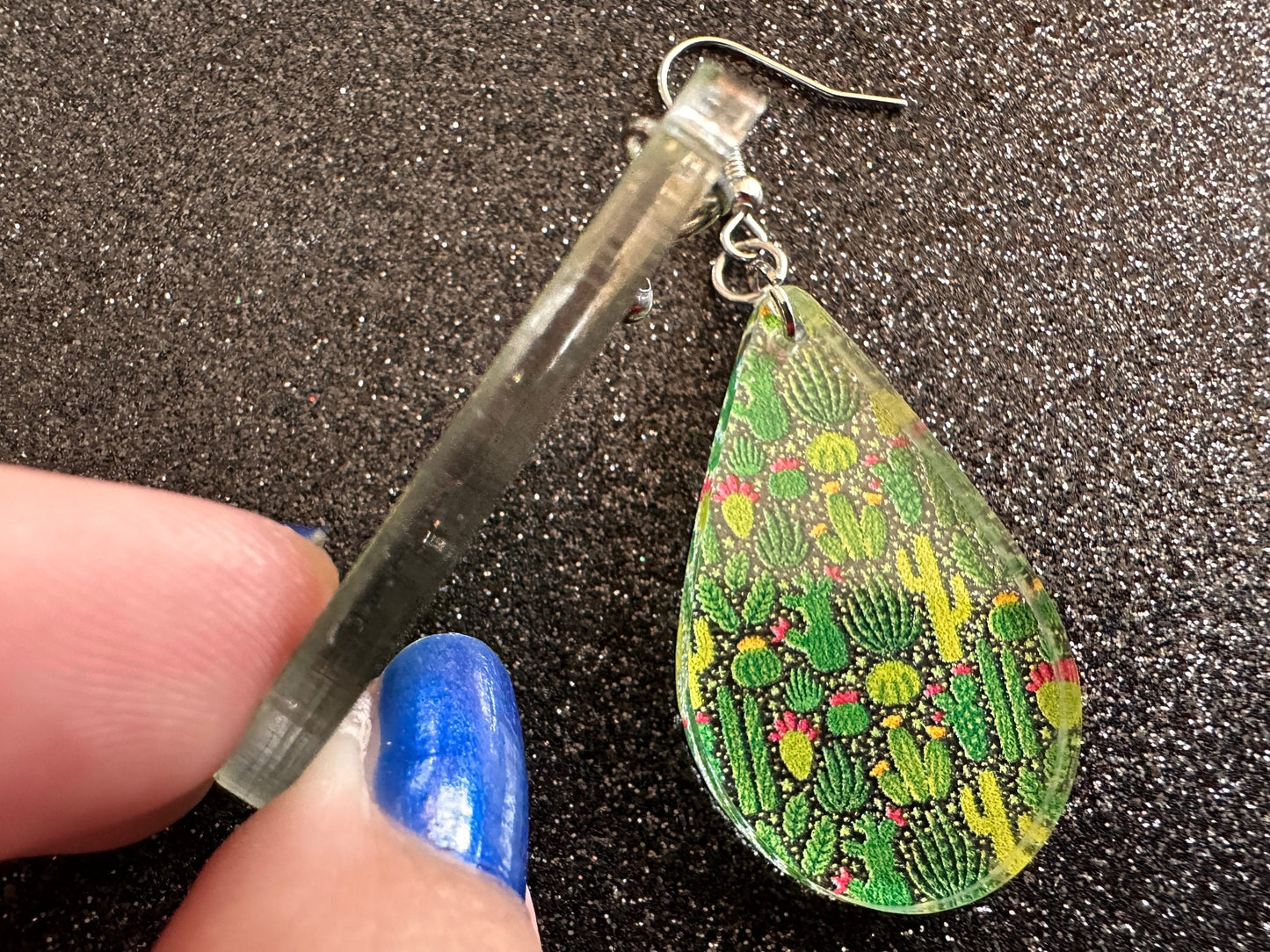Cactus Earrings: Laser Cut Acrylic Cacti, Green Earrings, Plants, Tropical, Cactuses, Desert, Floral, Gardening, Best Gifts for Her/Him/Them